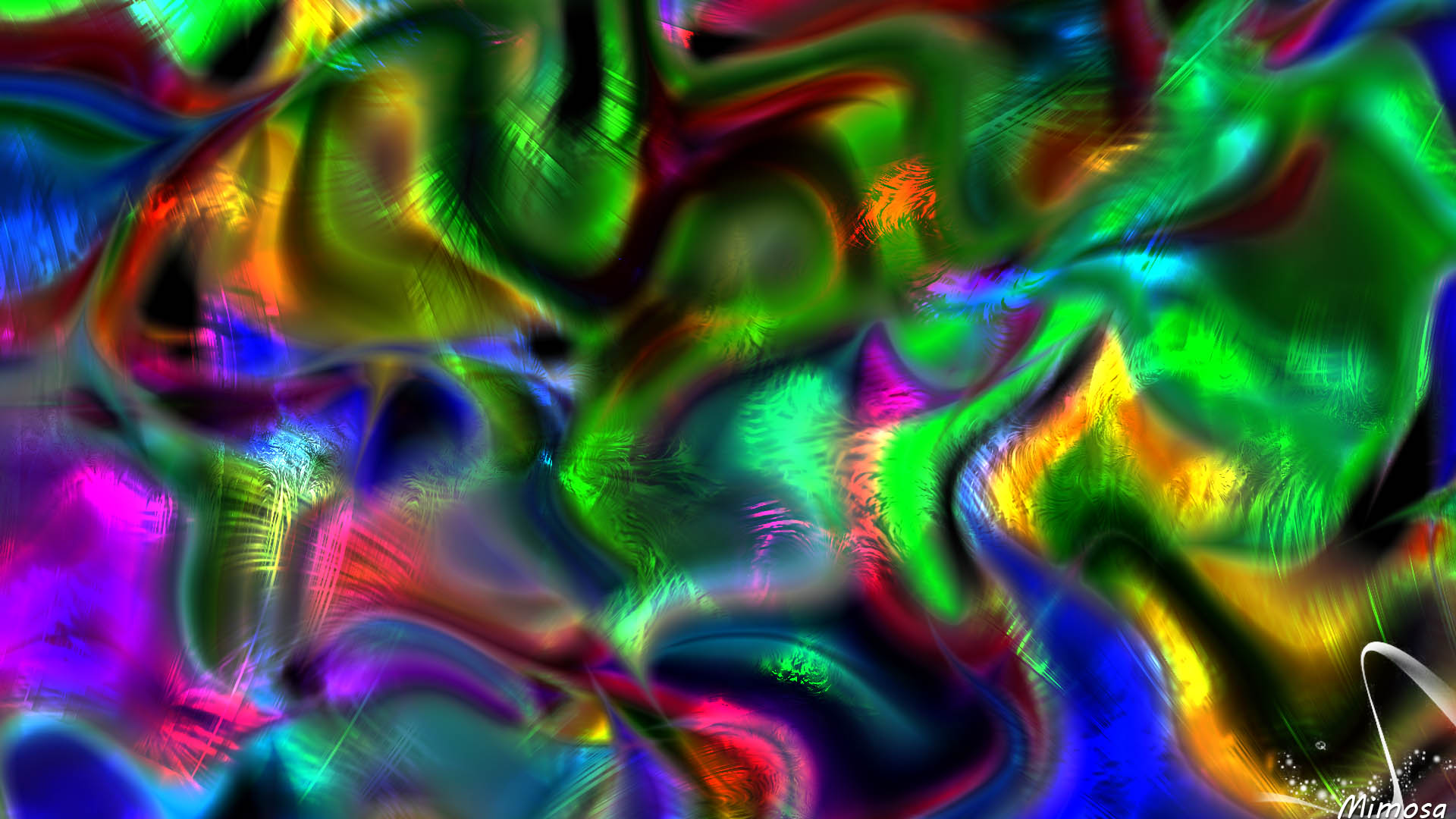 Abstract Artistic Colorful Digital Art 1920x1080