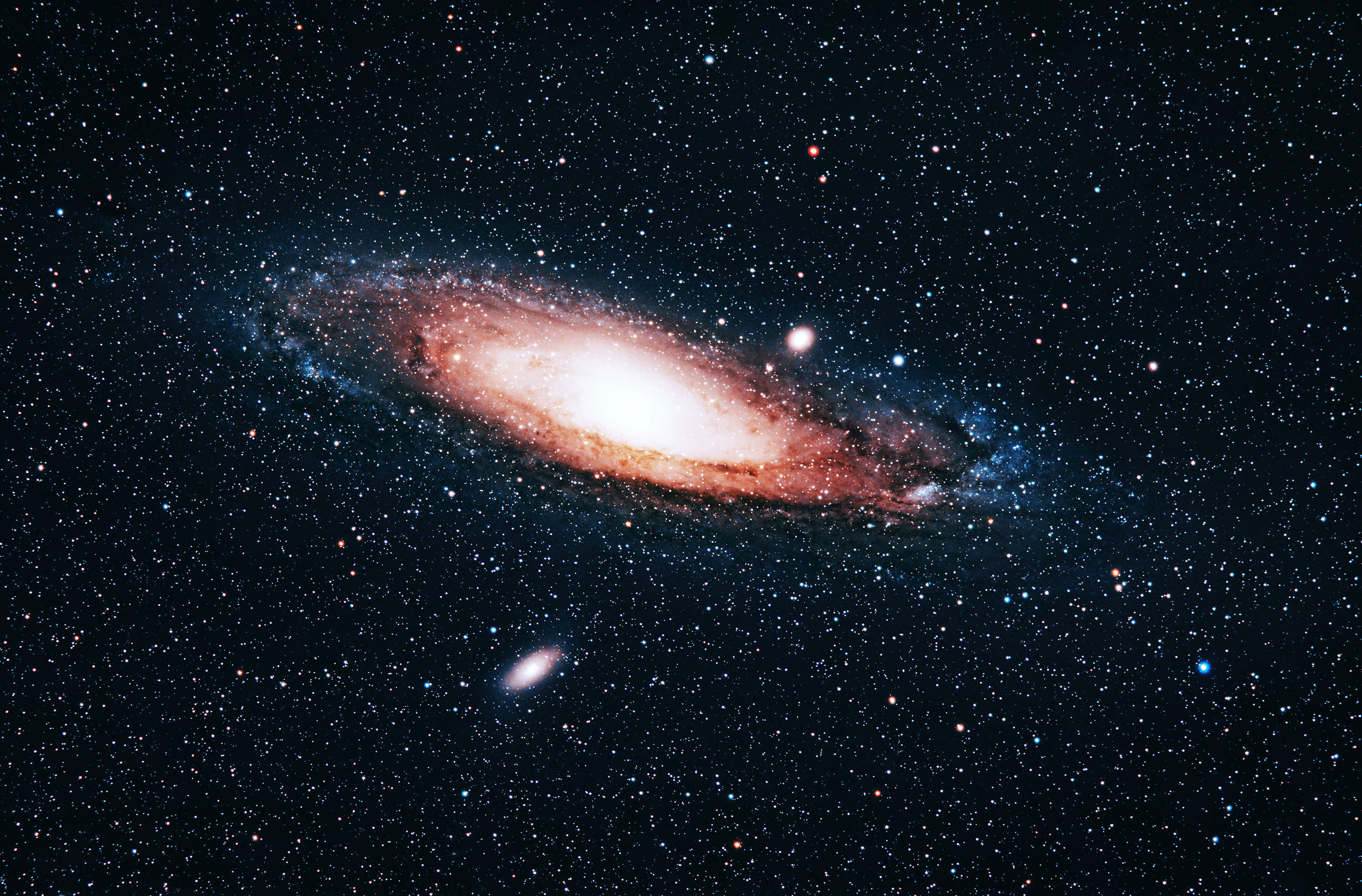 Galaxy Universe Stars Space Andromeda Messier 31 3000x1973