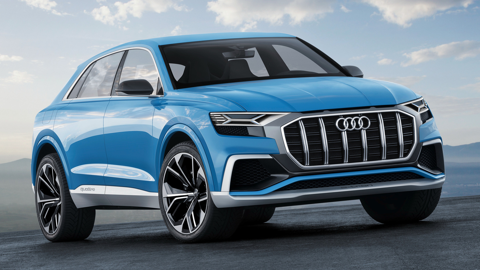 Audi Q8 Blue Car Car Concept Car Luxury Car Mid Size Car Suv 1920x1080