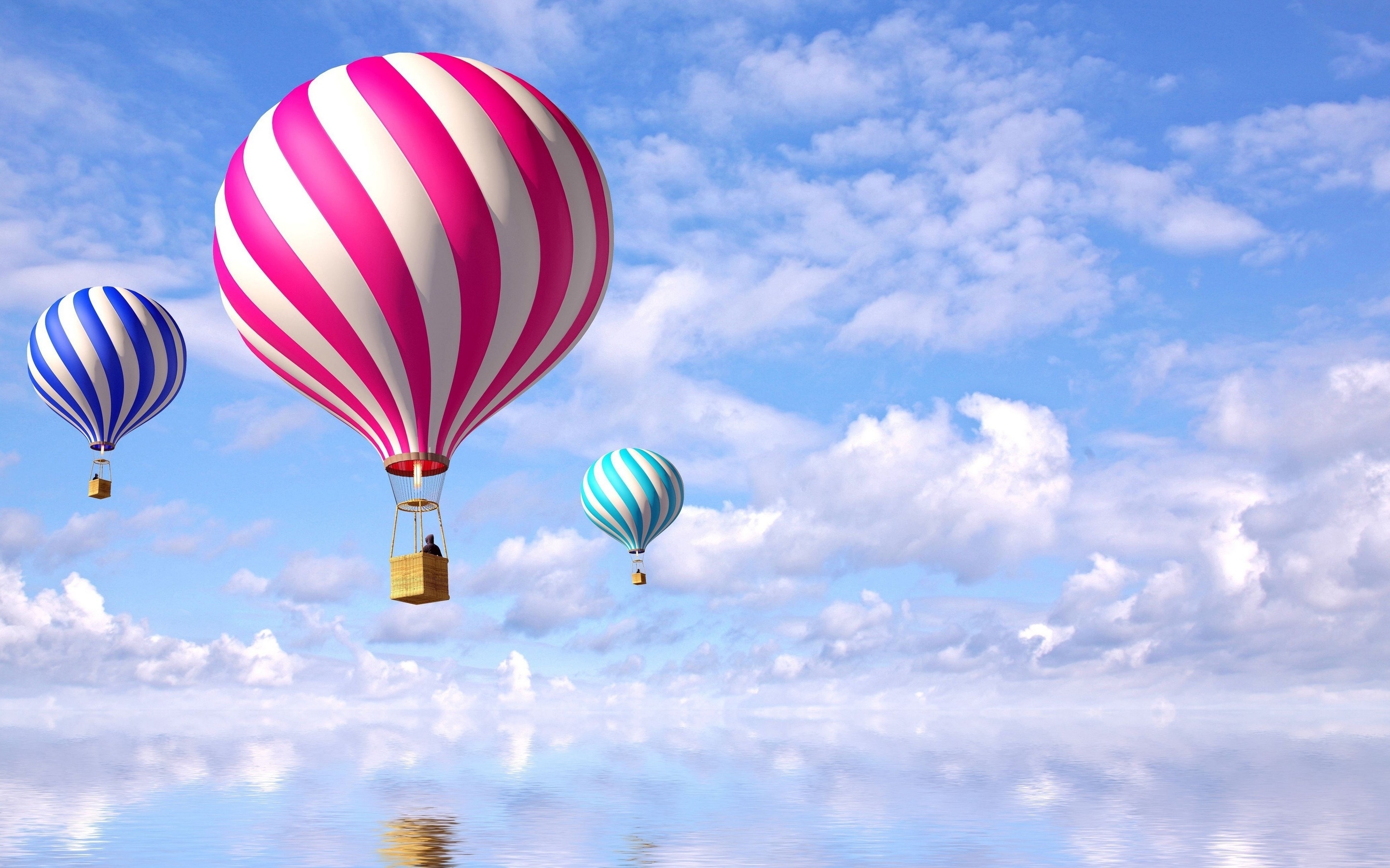 Hot Air Balloon Sky 2880x1800