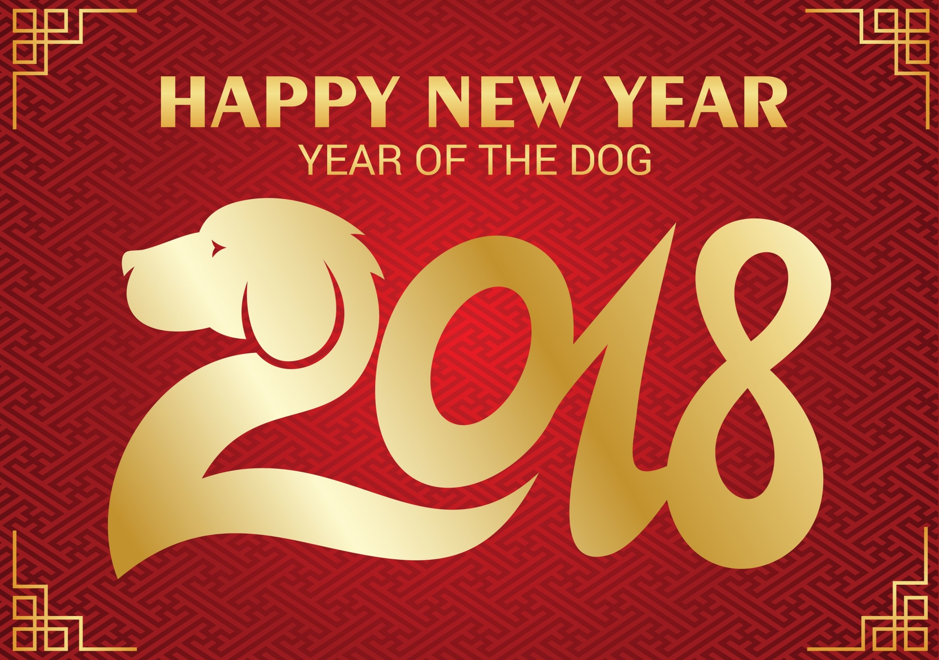 Chinese New Year Dog New Year Red 1920x1350