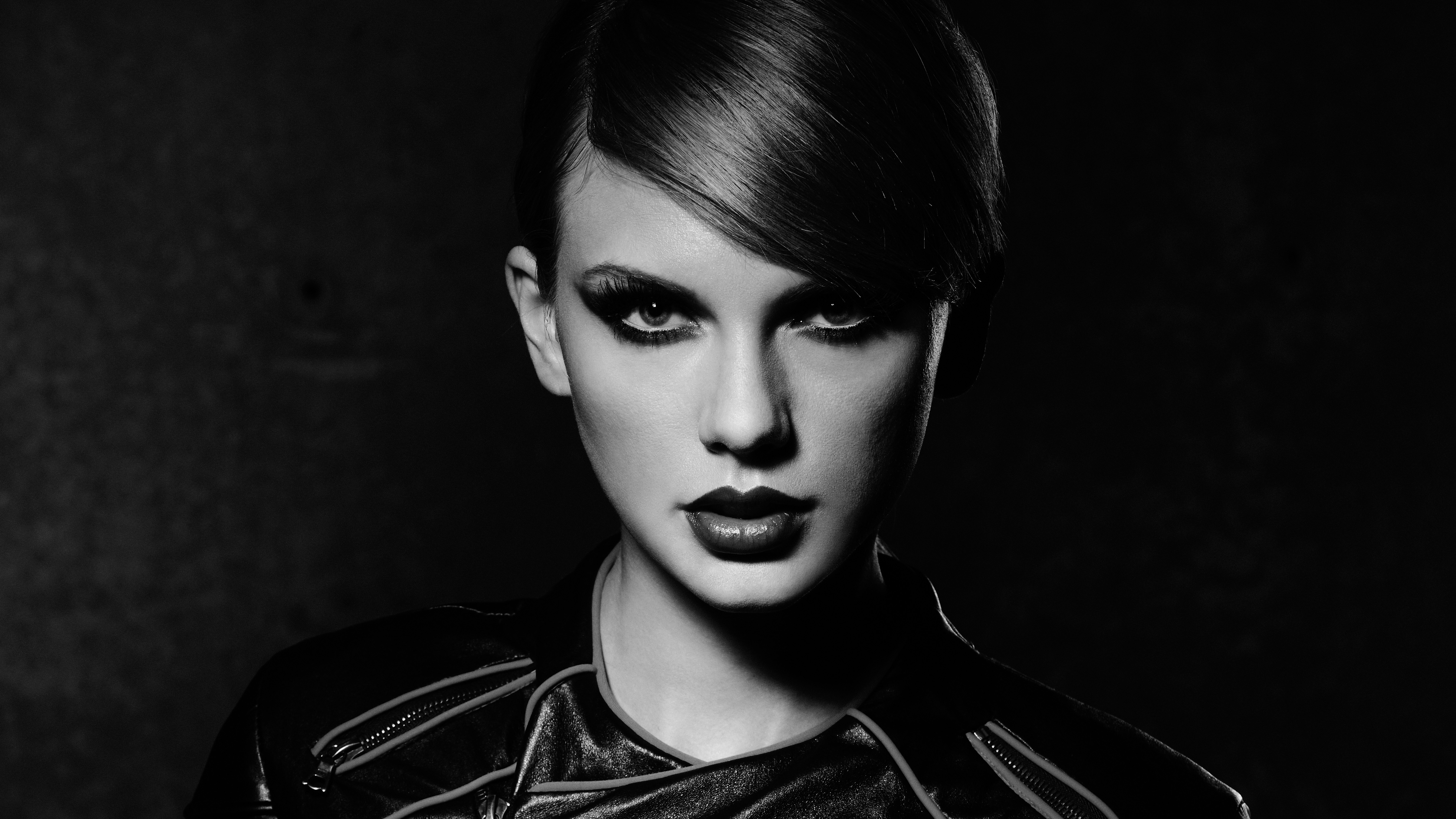 Black Amp White Face Makeup Monochrome Singer Taylor Swift Woman 8100x4556
