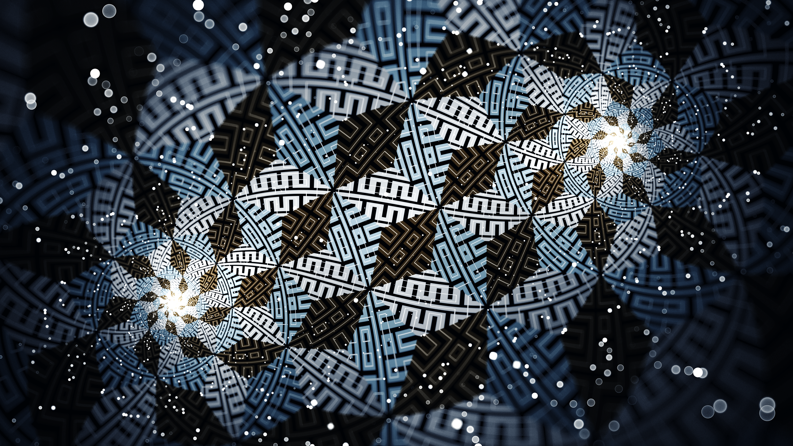 Artistic Digital Art Fractal Pattern Spiral 2560x1440