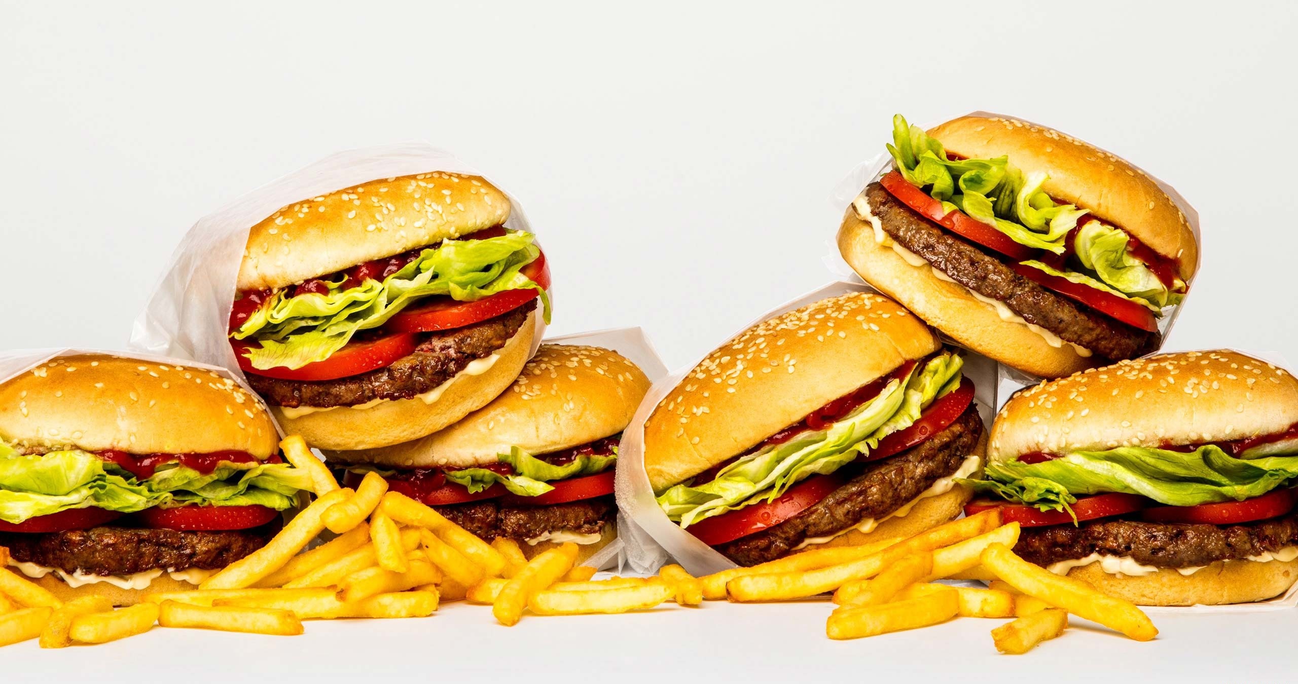 Burger French Fries 2560x1350