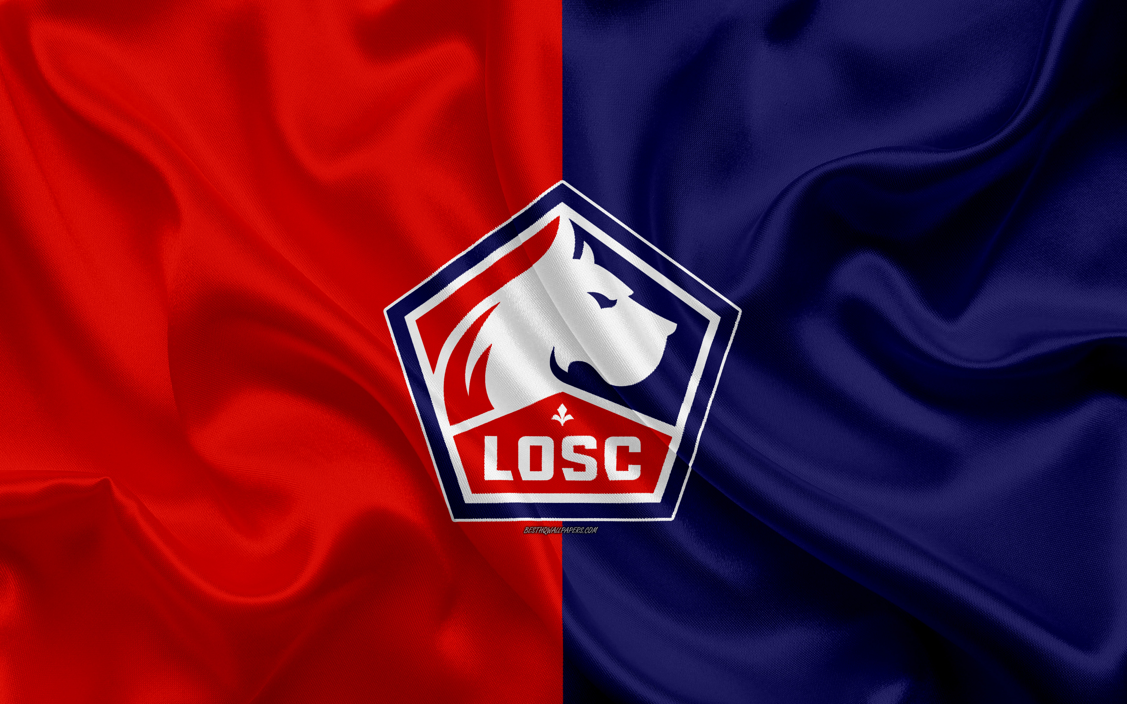 Emblem Lille Osc Logo Soccer 3840x2400