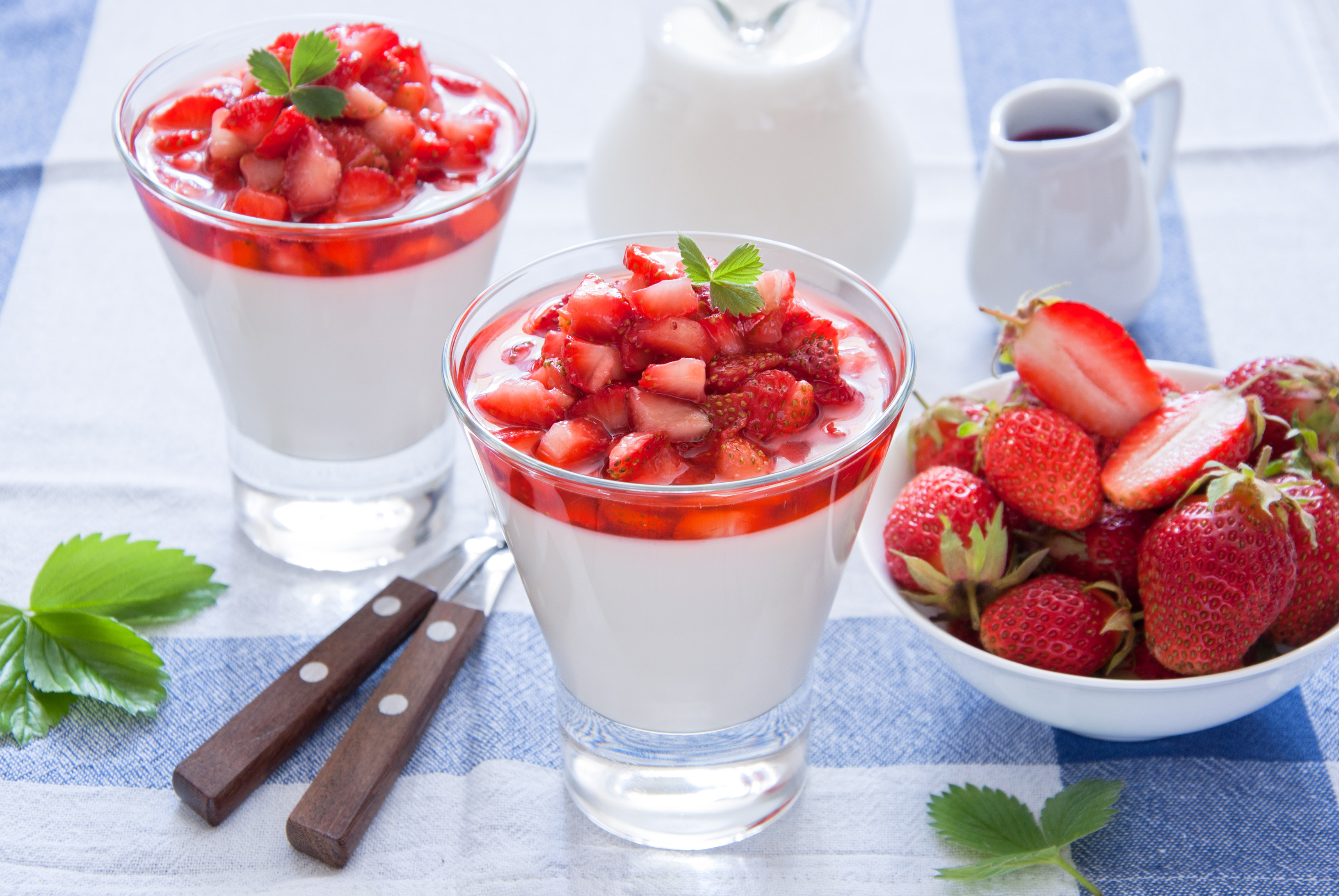 Berry Dessert Fruit Still Life Strawberry Yogurt 3264x2185