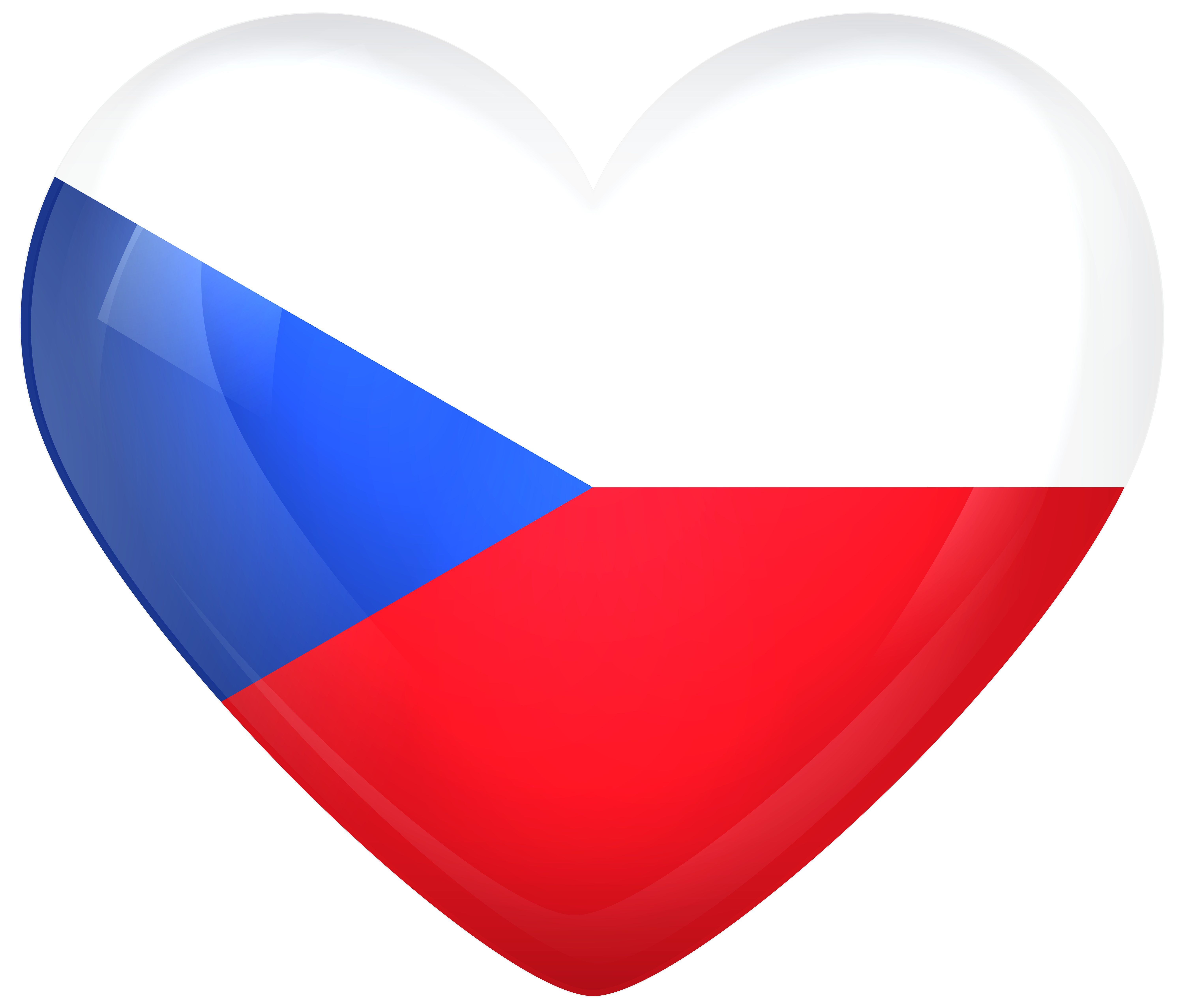 Flag Flag Of The Czech Republic Heart 6000x5108