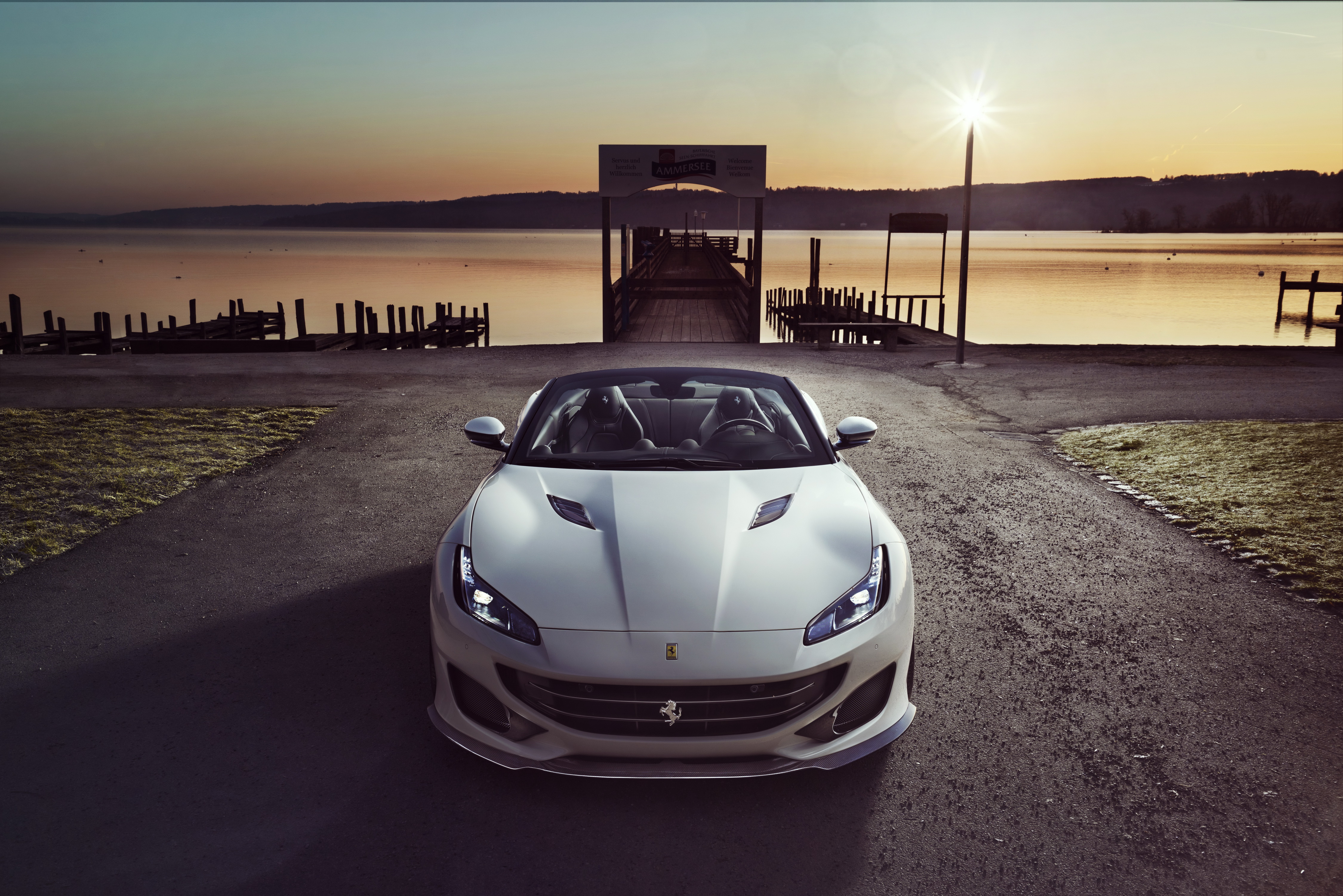 Car Ferrari Ferrari Portofino Sport Car Supercar Vehicle White Car 4500x3002