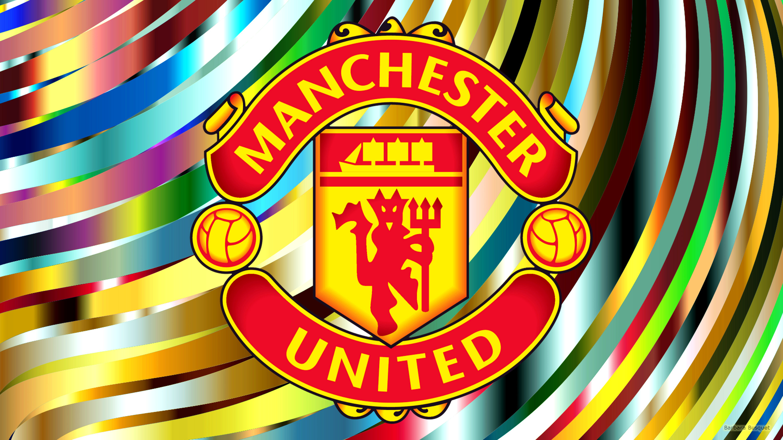 Emblem Logo Manchester United F C Soccer 2560x1440