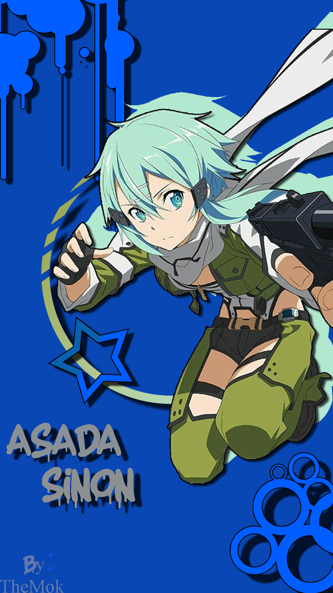 Anime Girls Asada Shino Sword Art Online 1080x1920