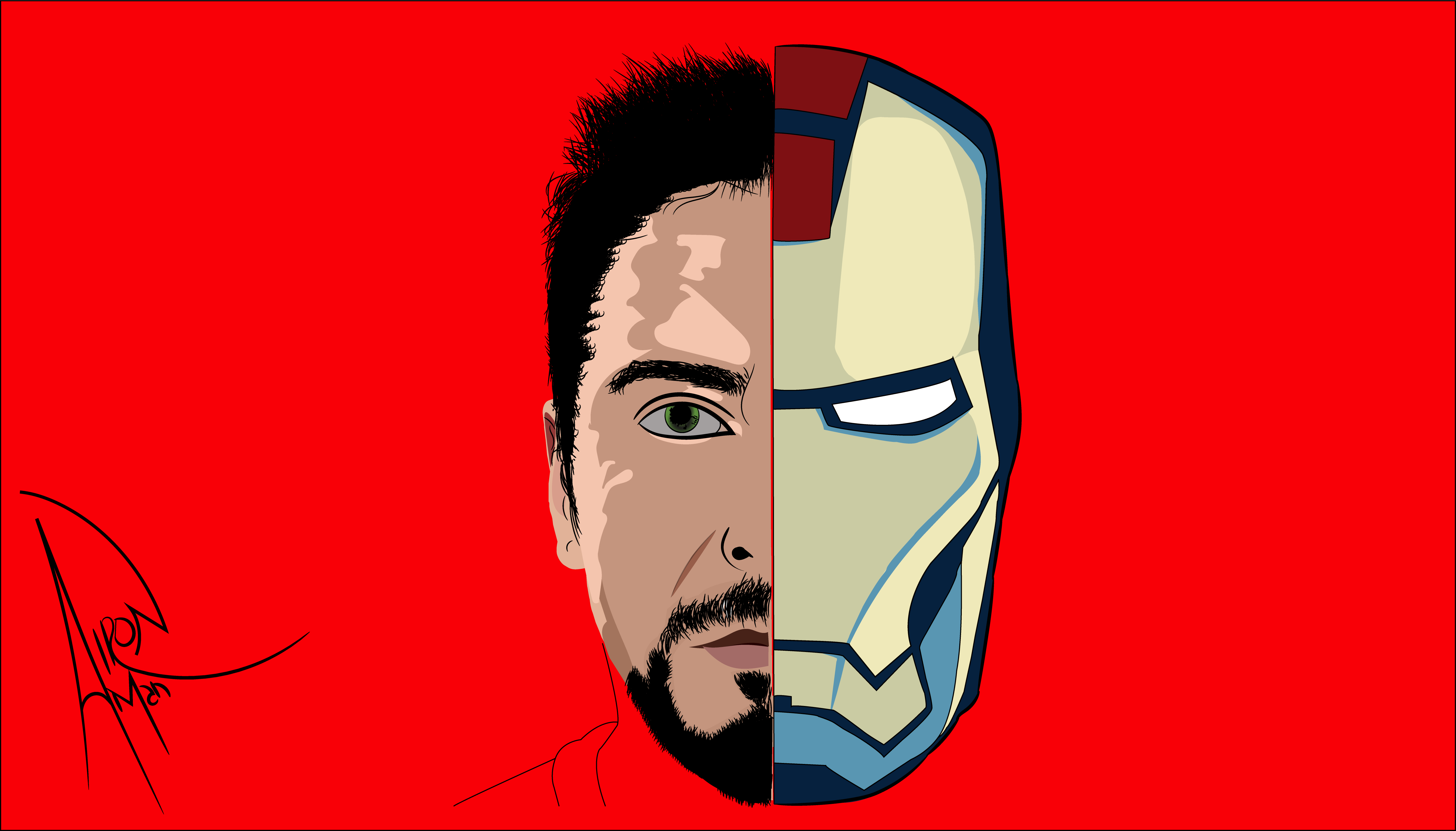 Tony Stark Iron Man Red Movies Marvel Comics 5798x3310