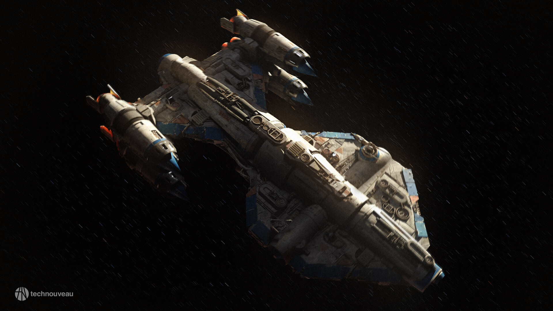 Science Fiction Star Wars Star Wars Ships Vehicle Space CGi Digital Art ArtStation 1920x1080