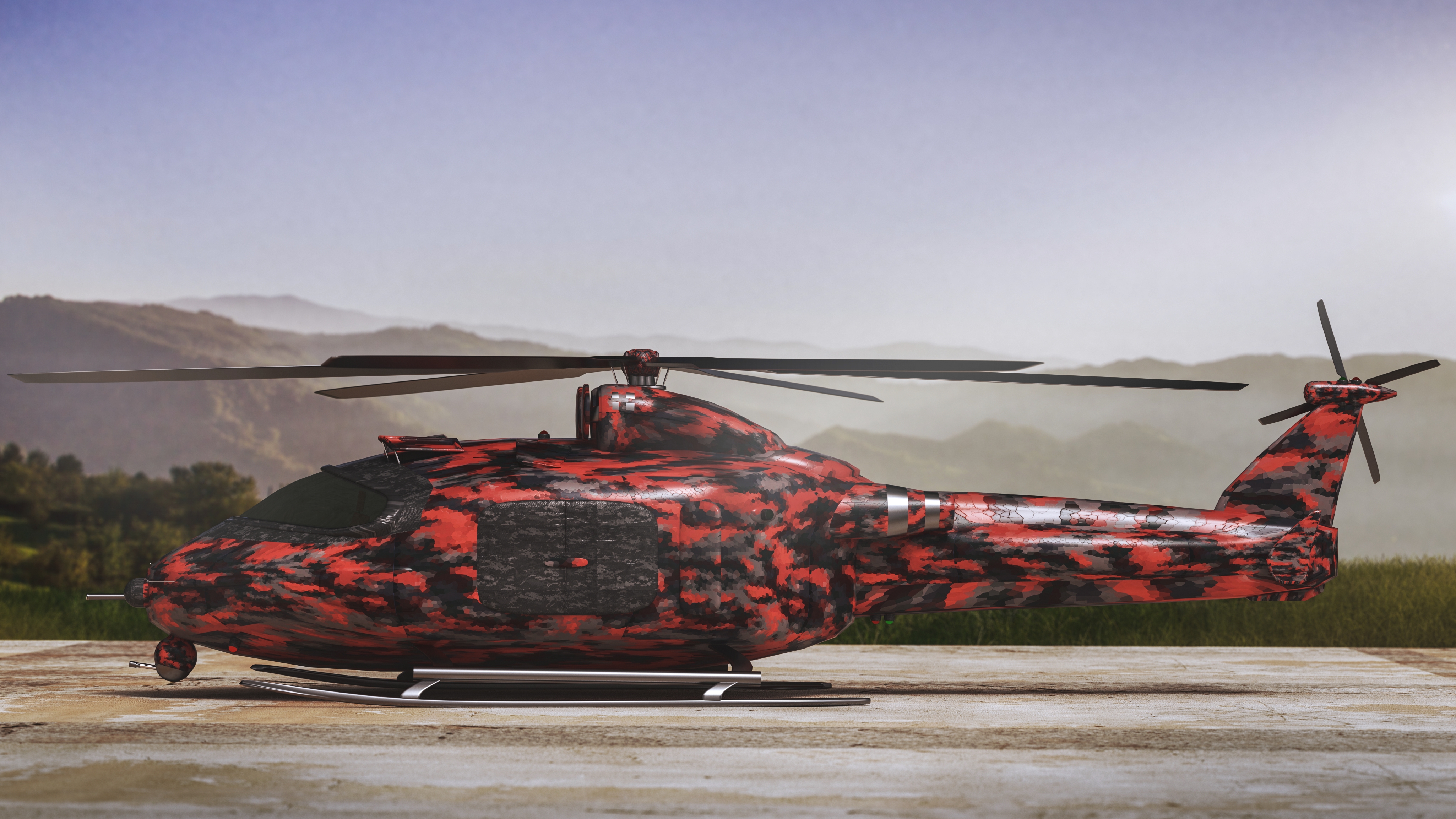 Attack Helicopter Helicopter Military Military Transport 4100x2306