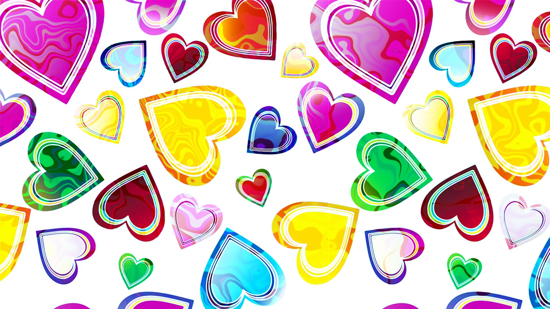 Colorful Heart 1920x1080