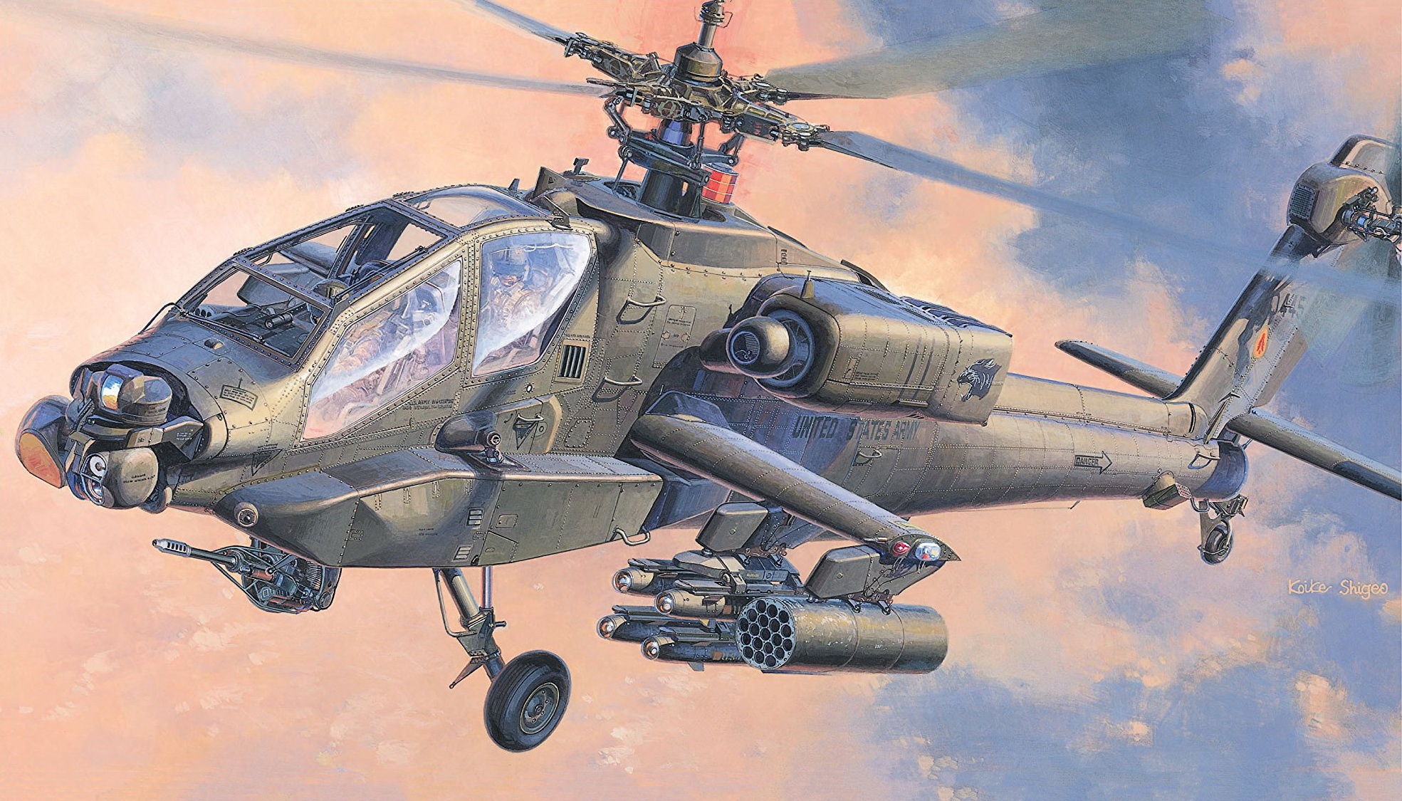 Aircraft Attack Helicopter Boeing Ah 64 Apache Helicopter 1969x1125