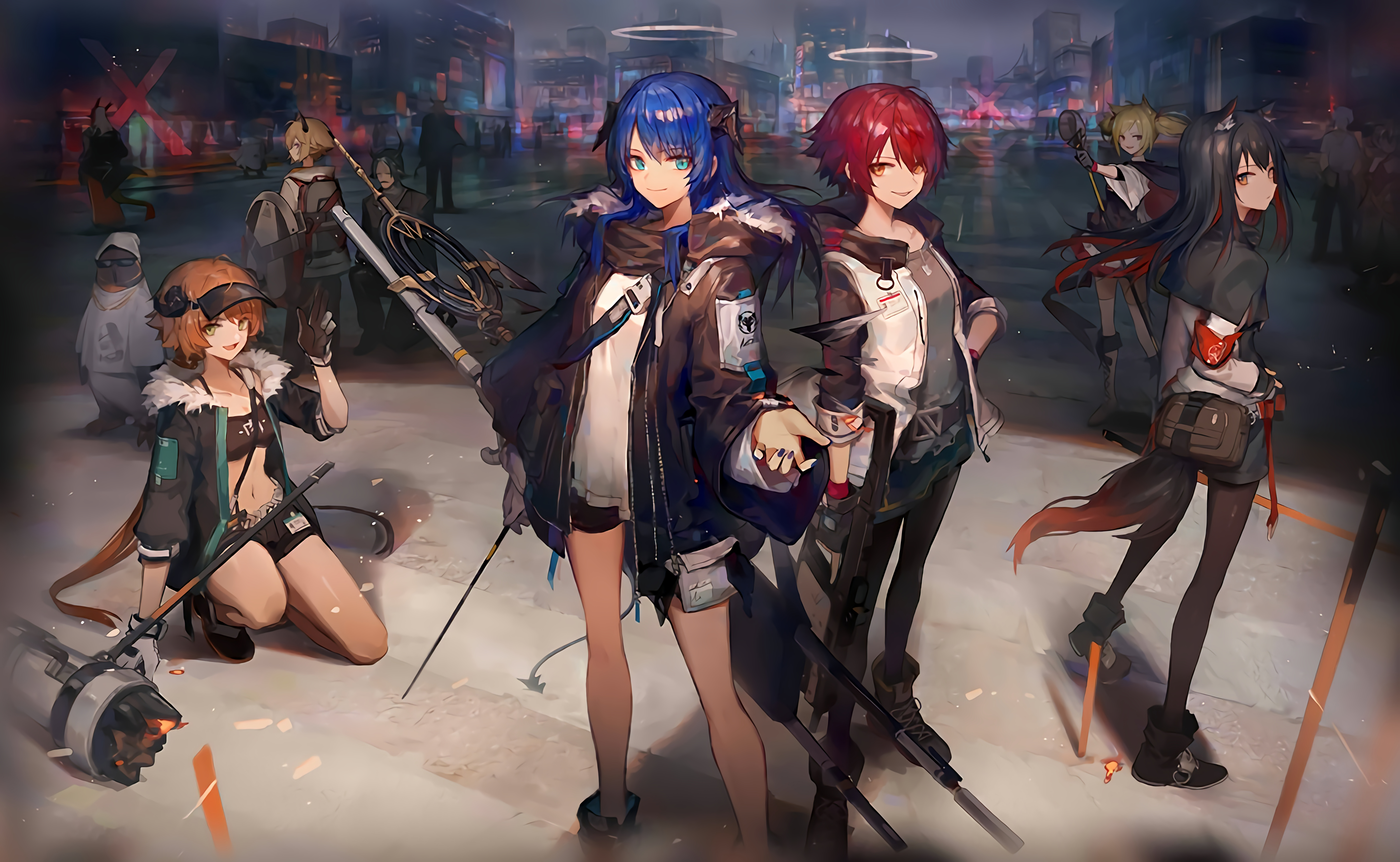 Arknights Anime Girls Artwork Video Game Art Video Game Characters 6399x3938