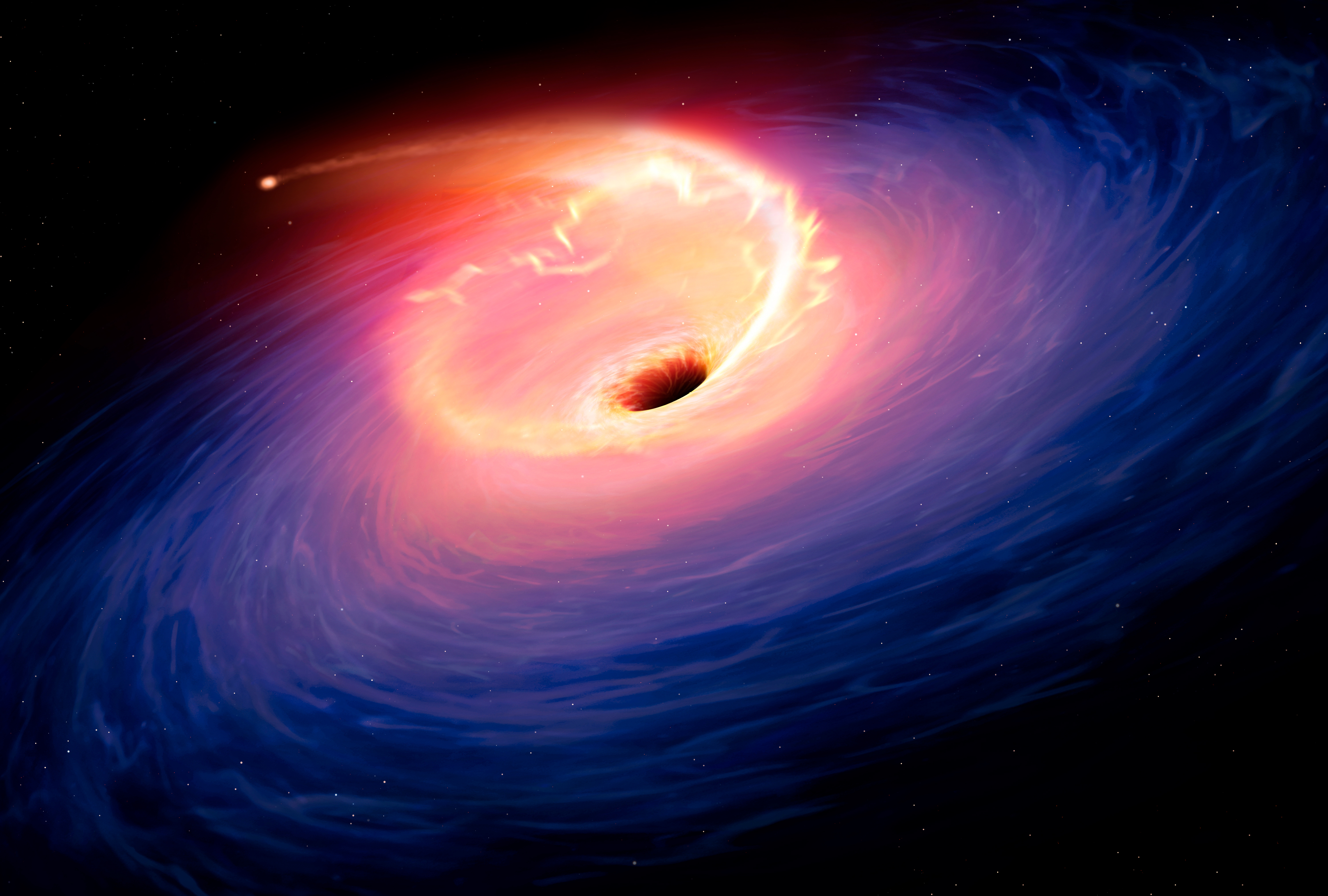 Black Holes Galaxy Andromeda Space Stars Planet Nebula Fire Hole Universe 6000x4050