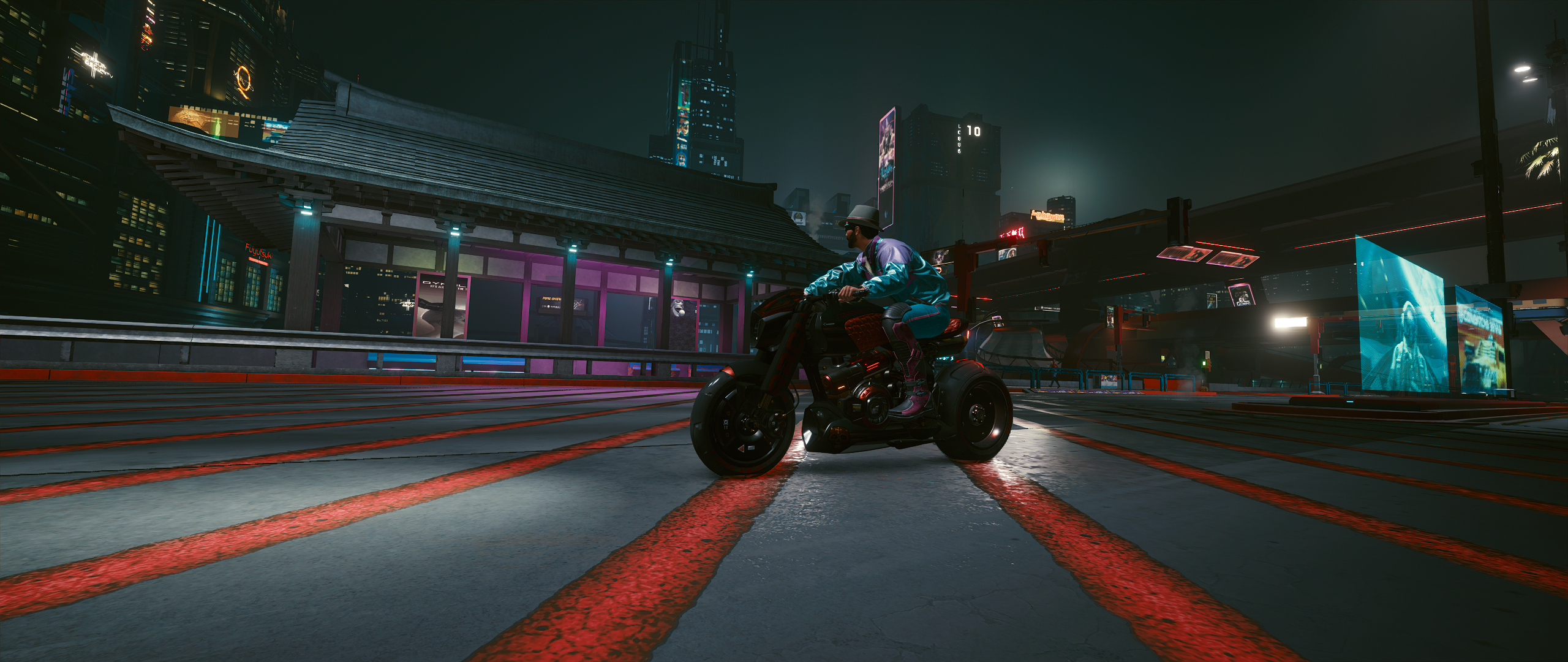 Cyberpunk 2077 City Motorcycle ARCH Motorcycle 2560x1080