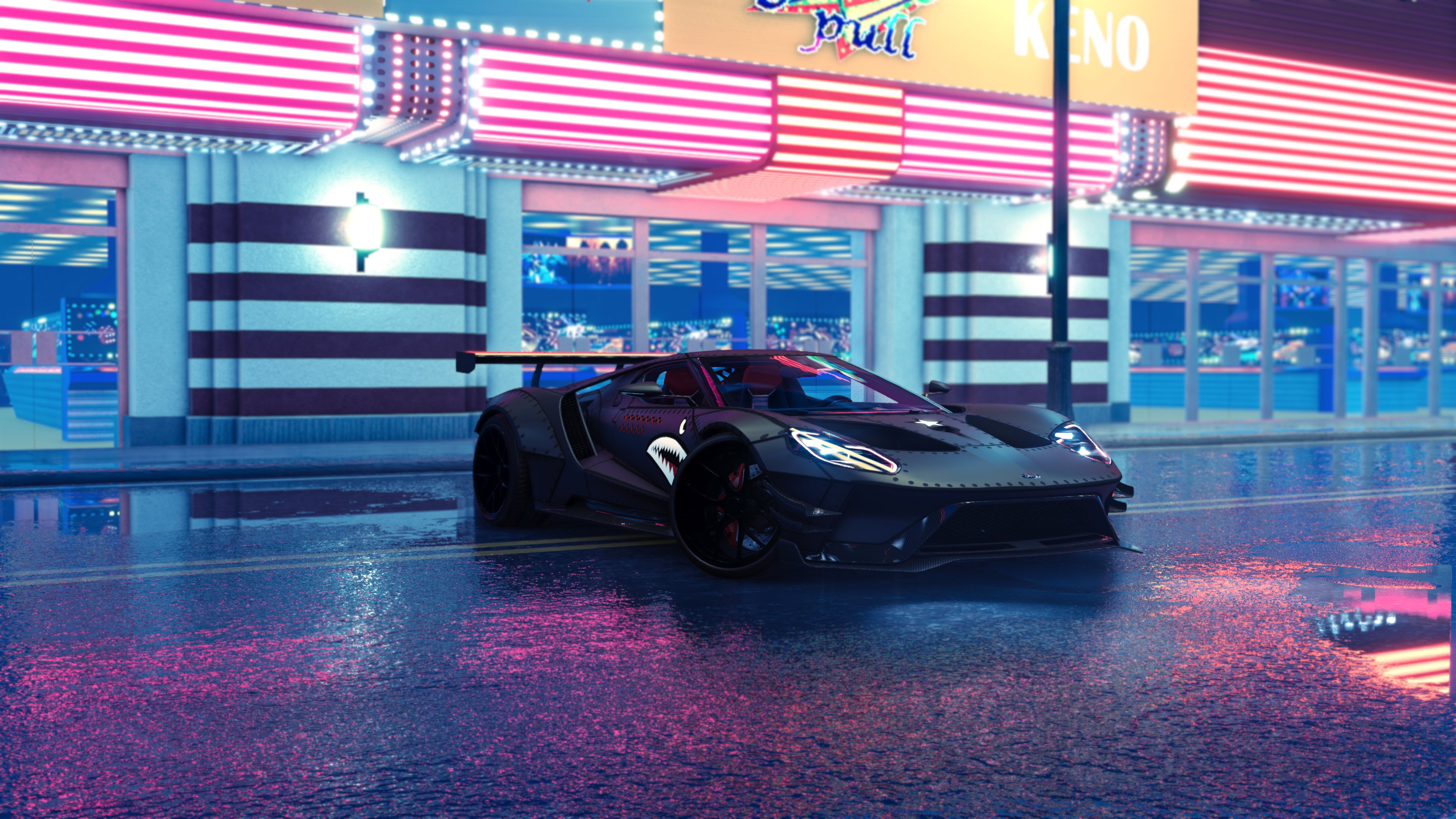 Ford GT Supercars In Game Video Games Screen Shot The Crew 2 Game Poster Vehicle 3840x2160