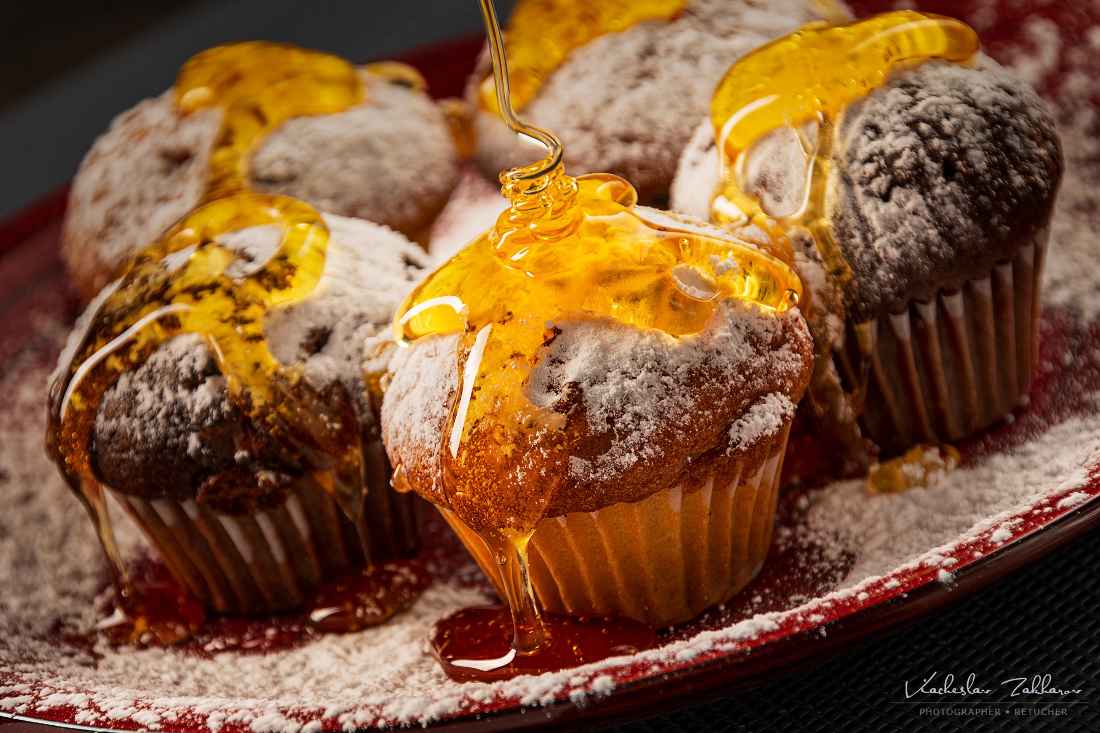 Food Sweets Muffins Honey 2160x1440