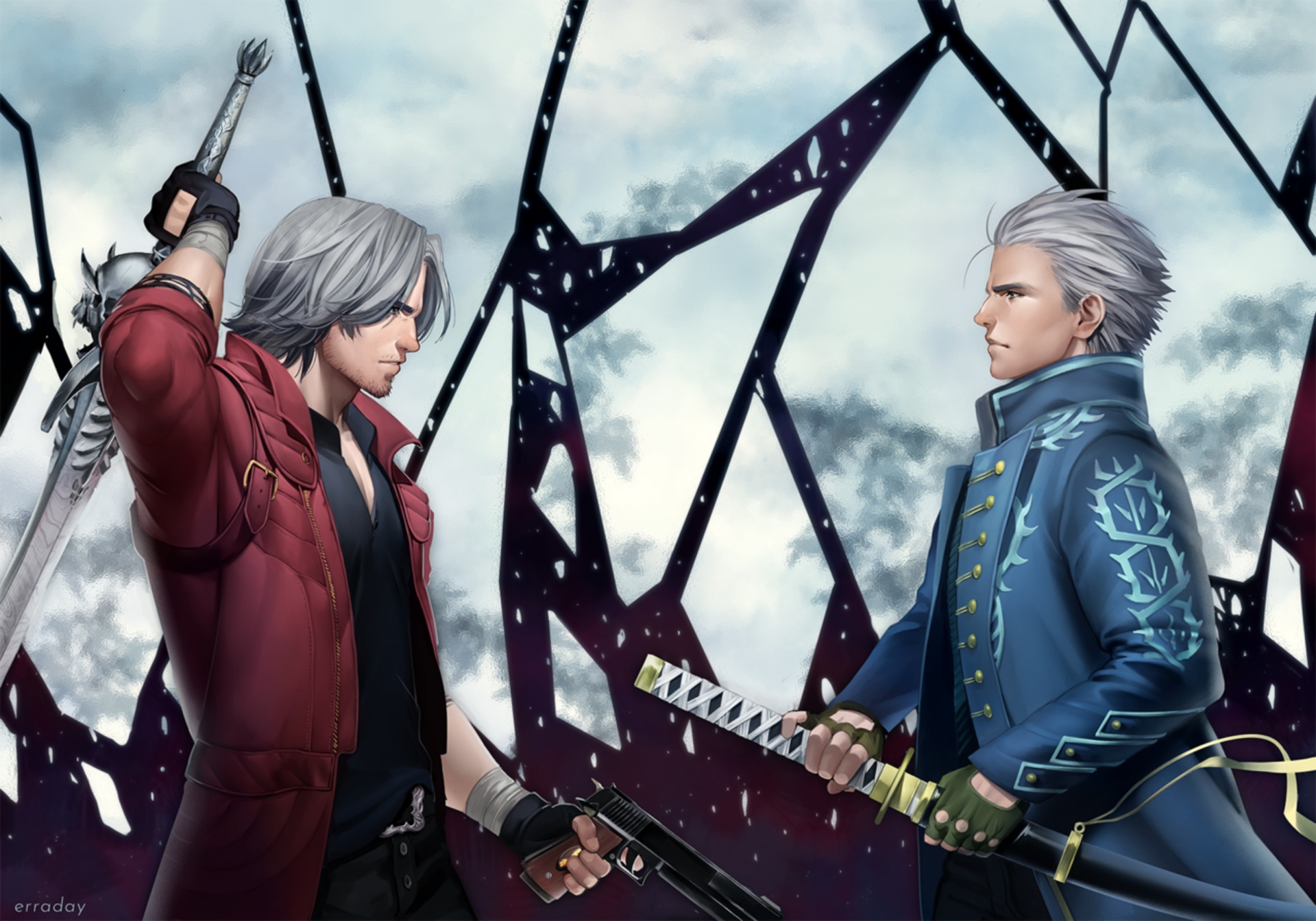Dante Devil May Cry Vergil Devil May Cry 1920x1344
