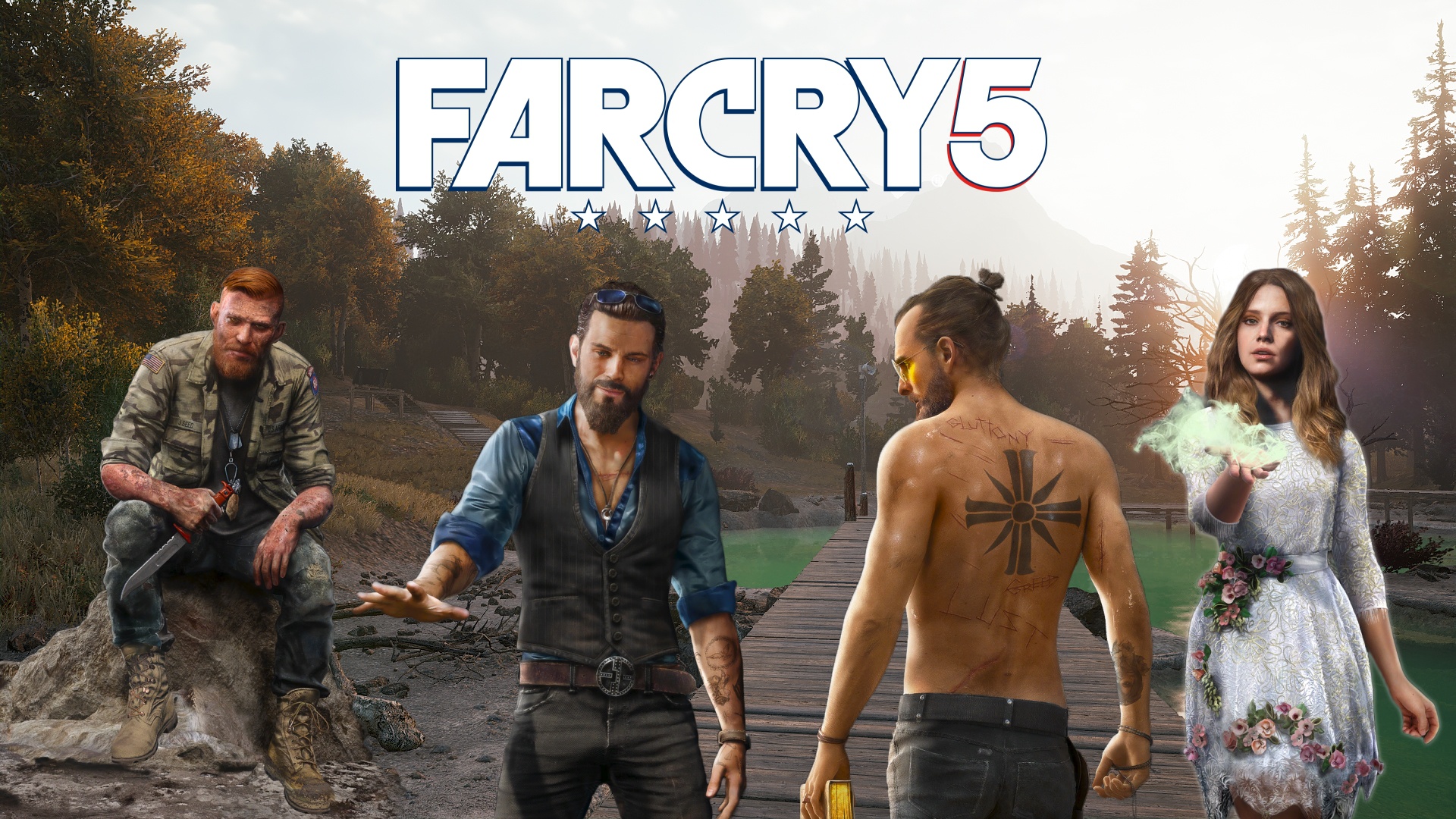 Video Game Characters Ubisoft Far Cry Far Cry 5 Faith Seed Video Games Jacob Seed 1920x1080