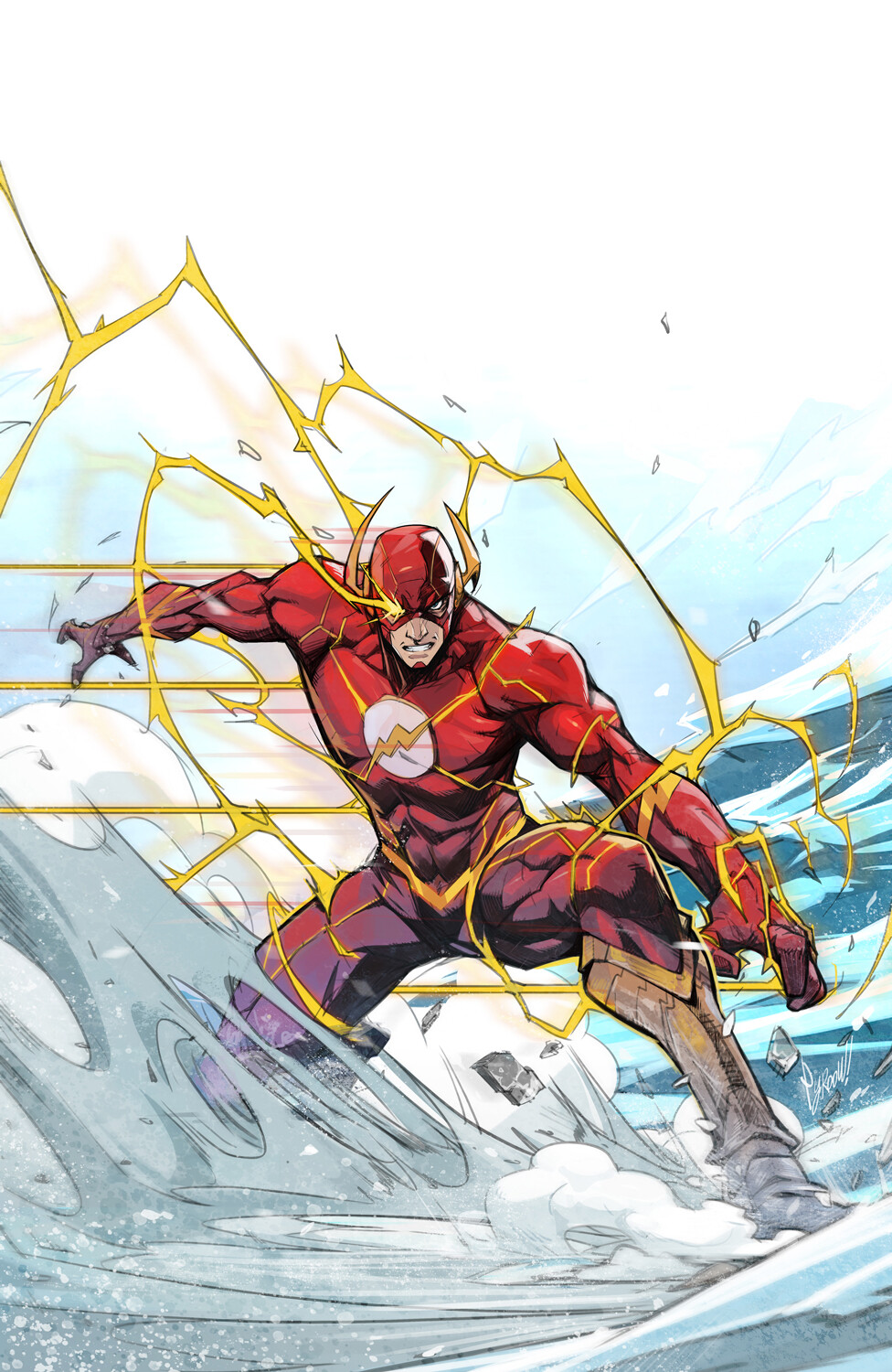 Comic Art Superhero Artwork The Flash DC Comics Flash 976x1500