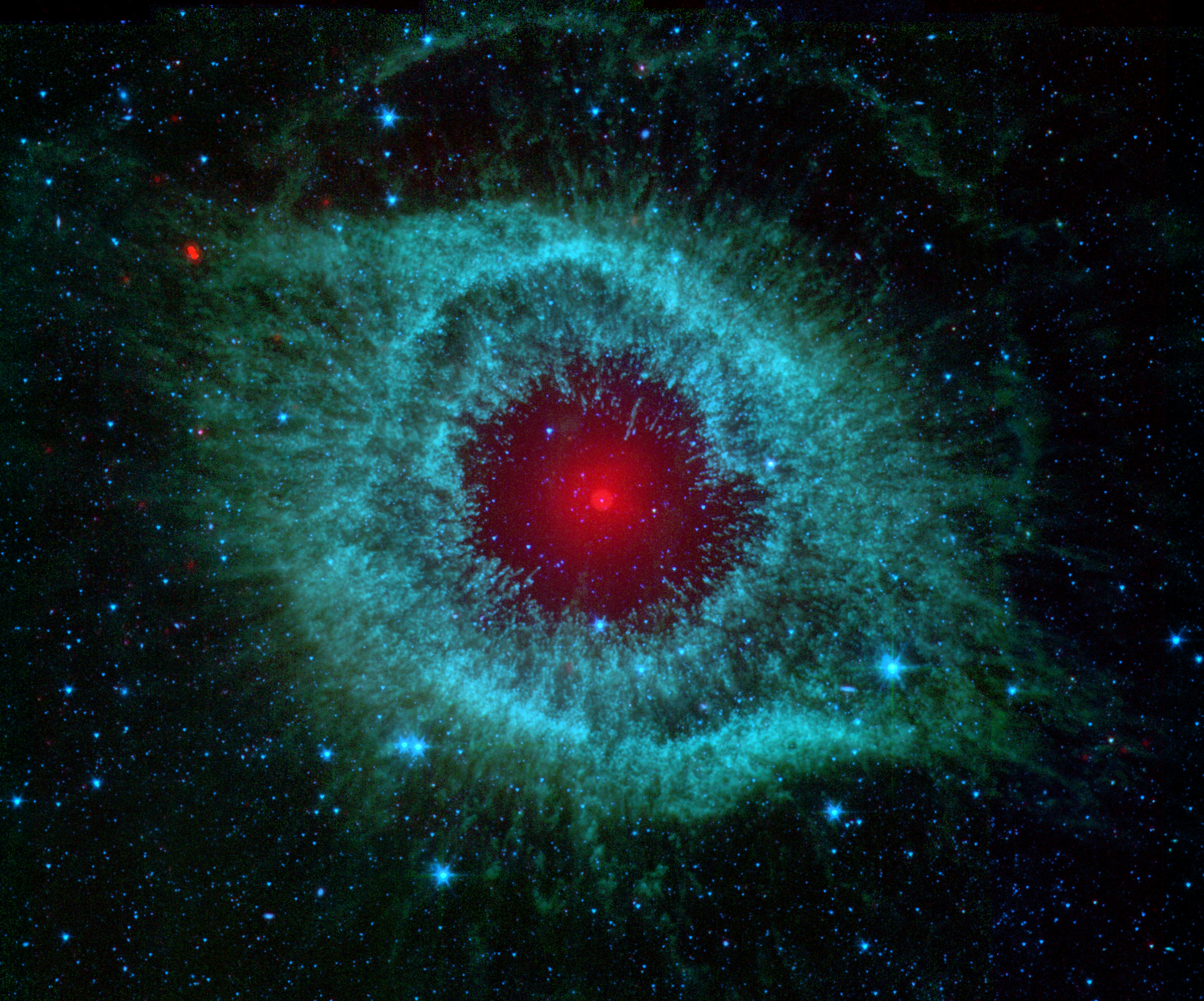Blue Helix Nebula Nebula Space Stars 4279x3559
