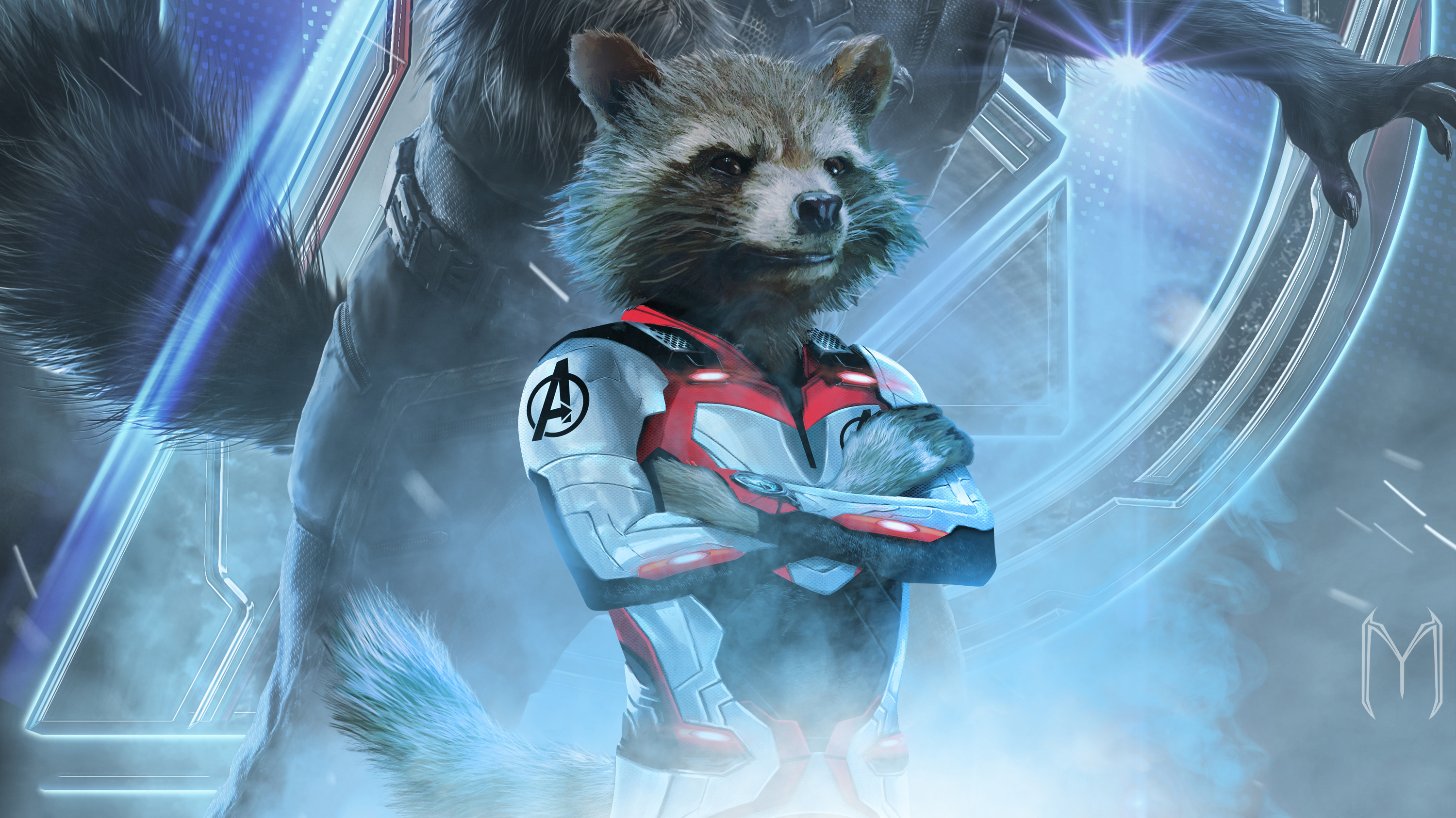 Avengers Endgame Rocket Raccoon 3000x1687