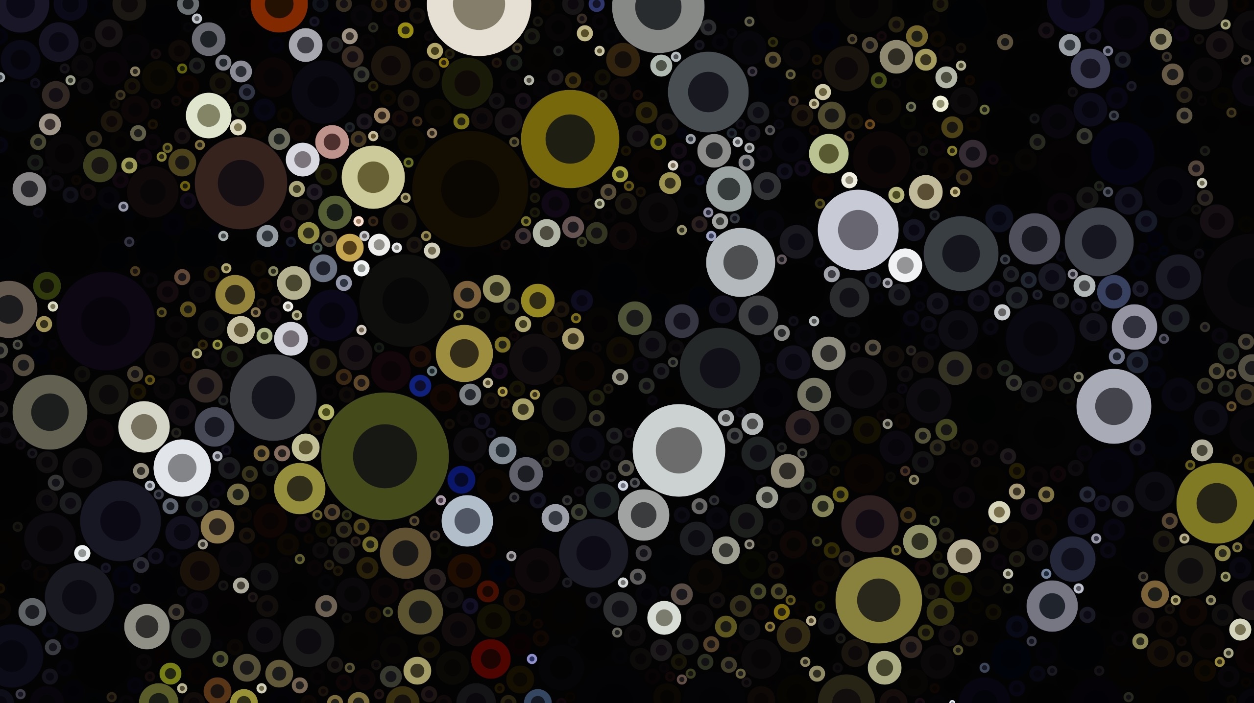Artistic Circle Colors Digital Art Pattern 2560x1436