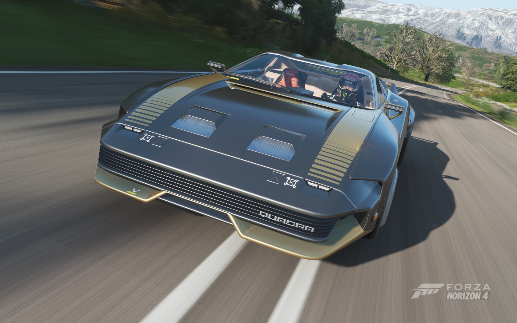 Forza Horizon 4 Quadra Futuristic Screen Shot Video Games Forza Car 1680x1050