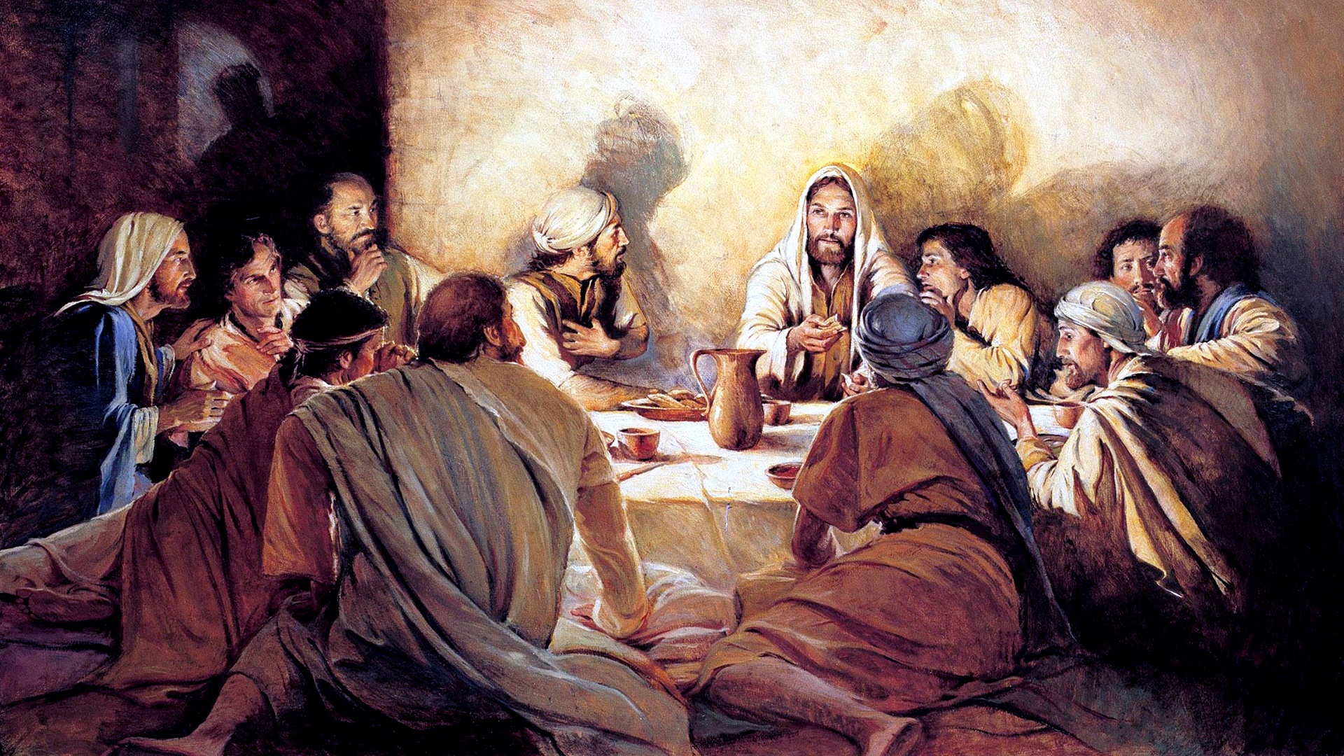 Jesus Painting Religious 1920x1080