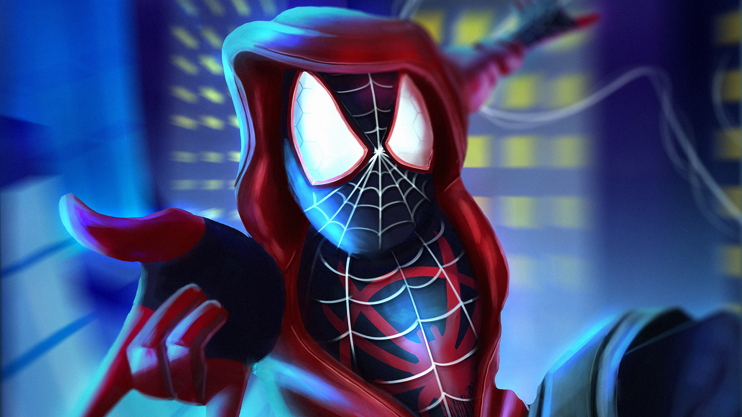 Miles Morales Spider Man Spider Man Into The Spider Verse 2488x1399