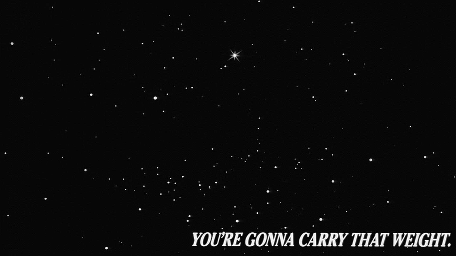The Beatles Cowboy Bebop Youre Gonna Carry That Weight Minimalism Quote 1920x1080