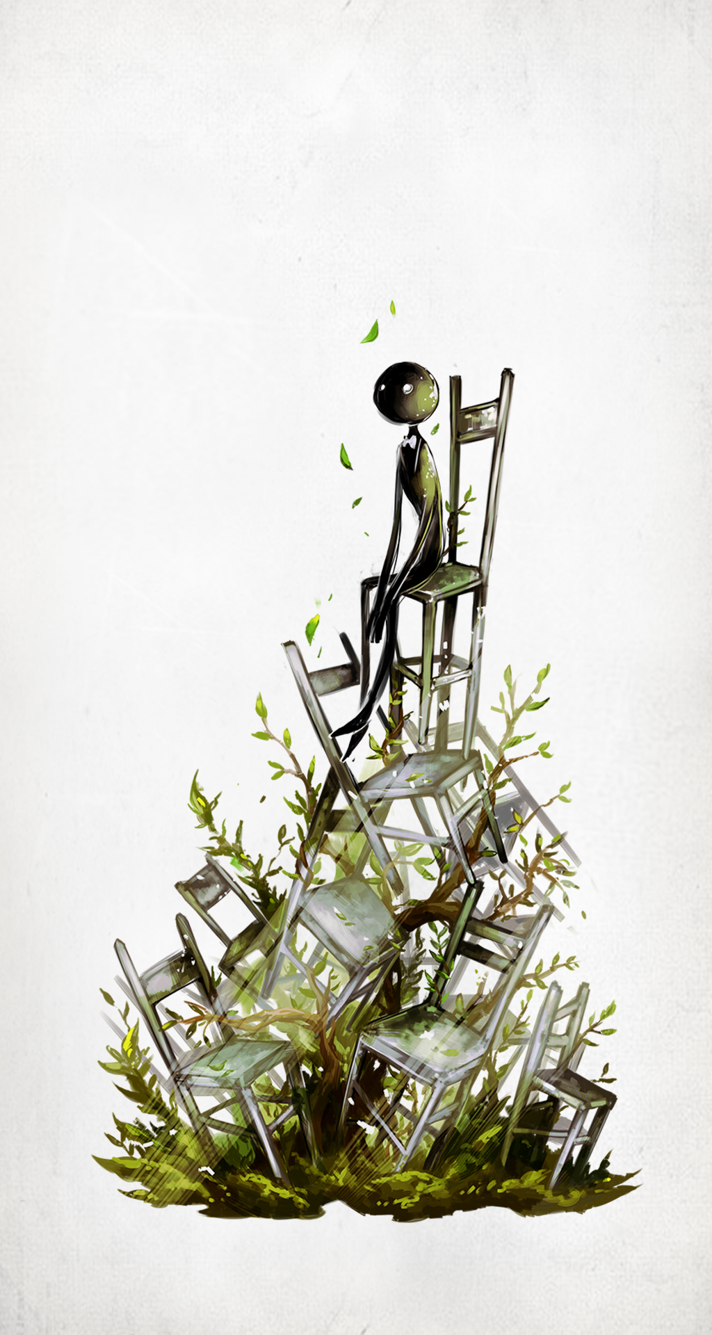 Deemo Music Game Anime Simple Background Chair White Background 1024x1920