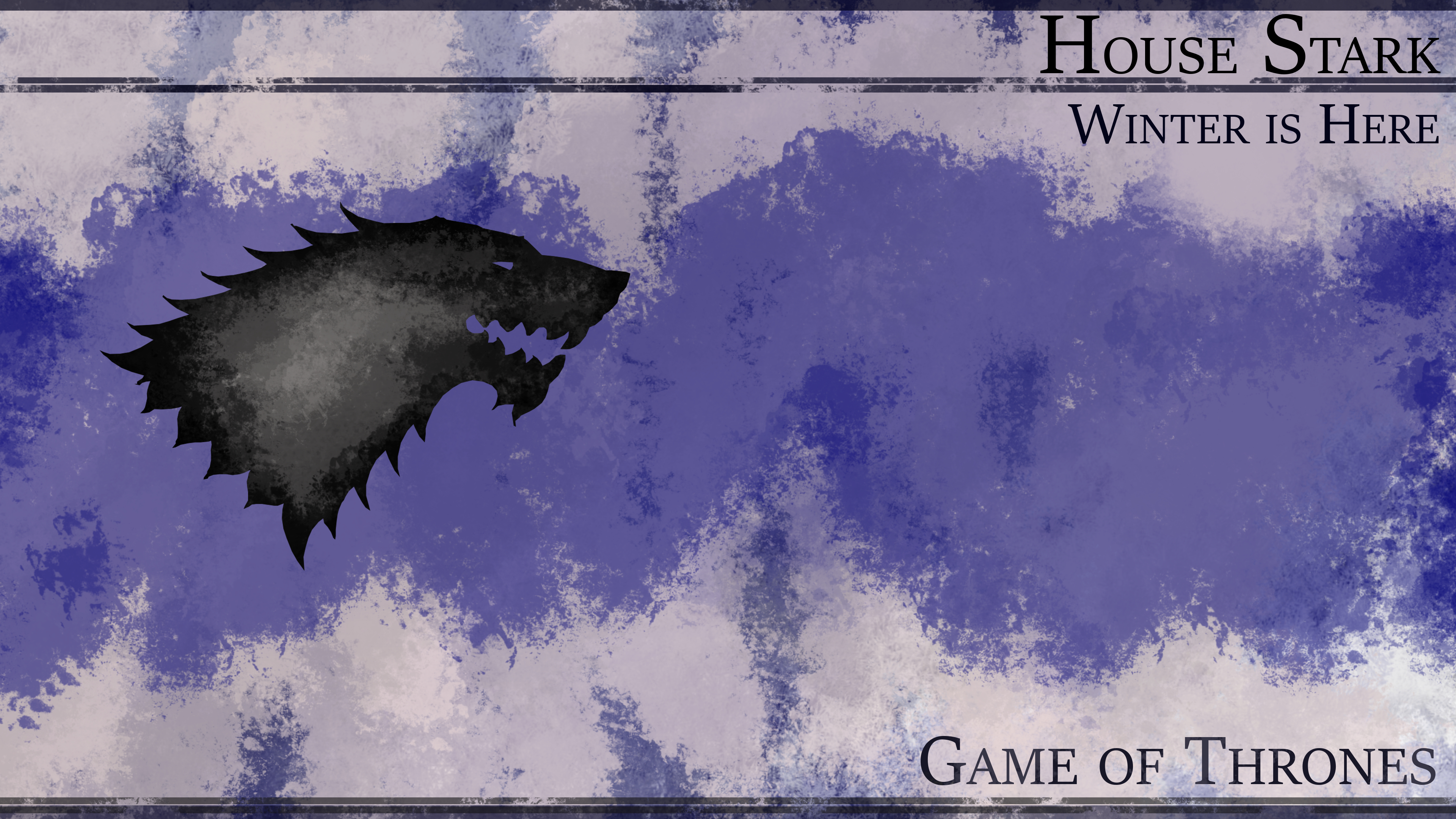 Fantasy Game Of Thrones House Stark Tv Show Wolf 3840x2160