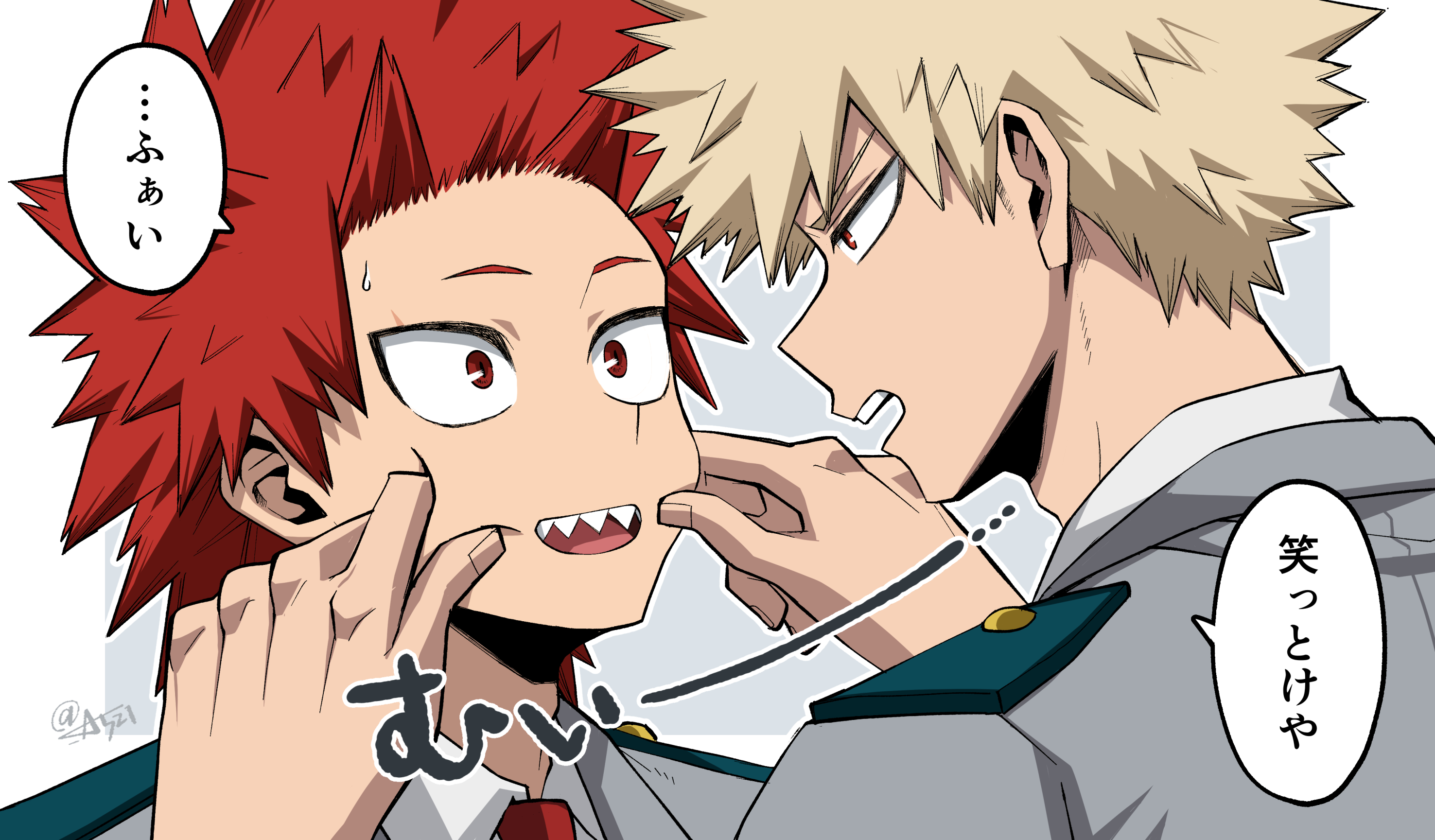 Anime Boys Katsuki Bakugou Blond Hair Anime Redhead Red Eyes 2952x1728