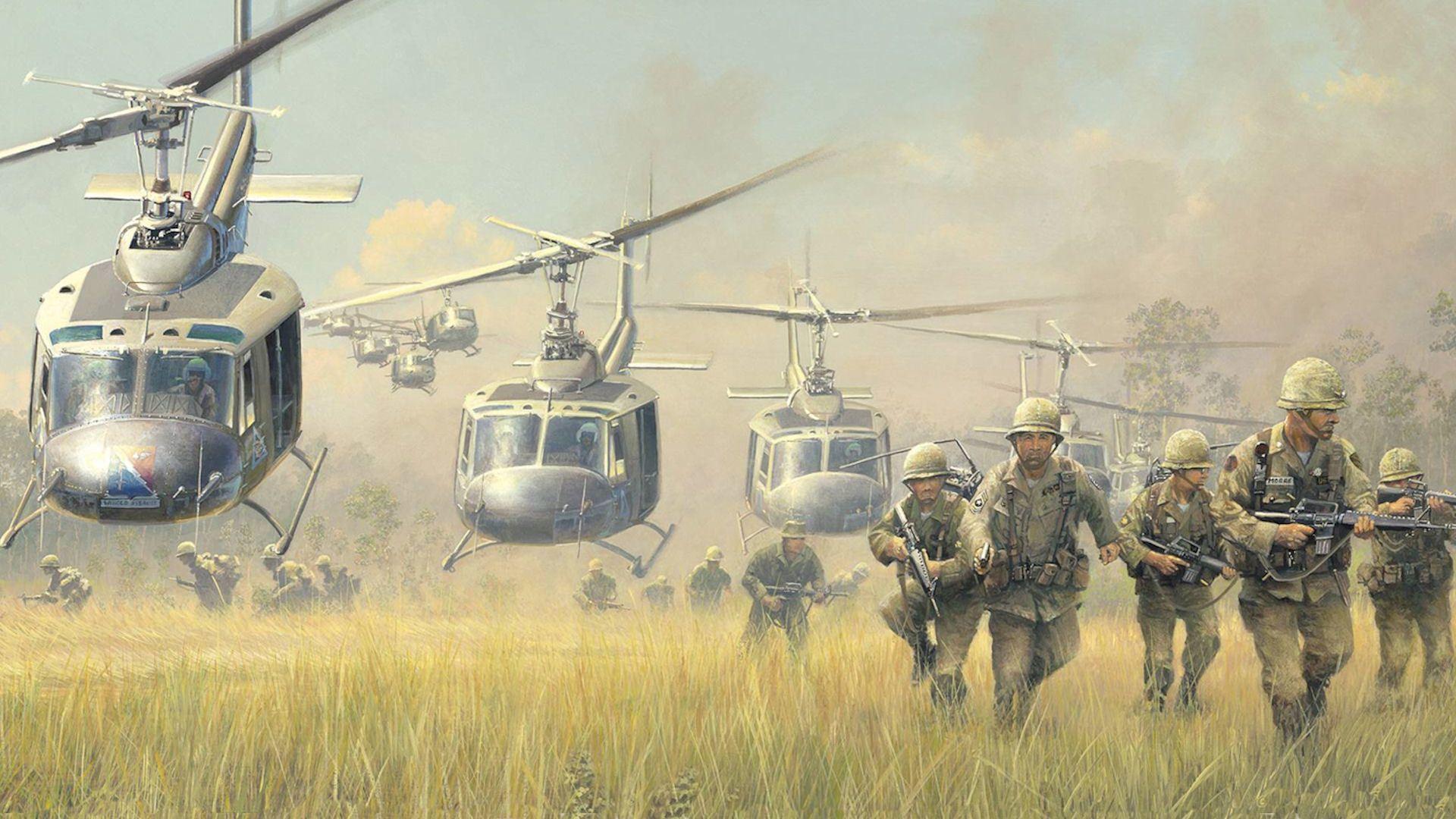 Vietnam War Helicopter UH 1 1920x1080