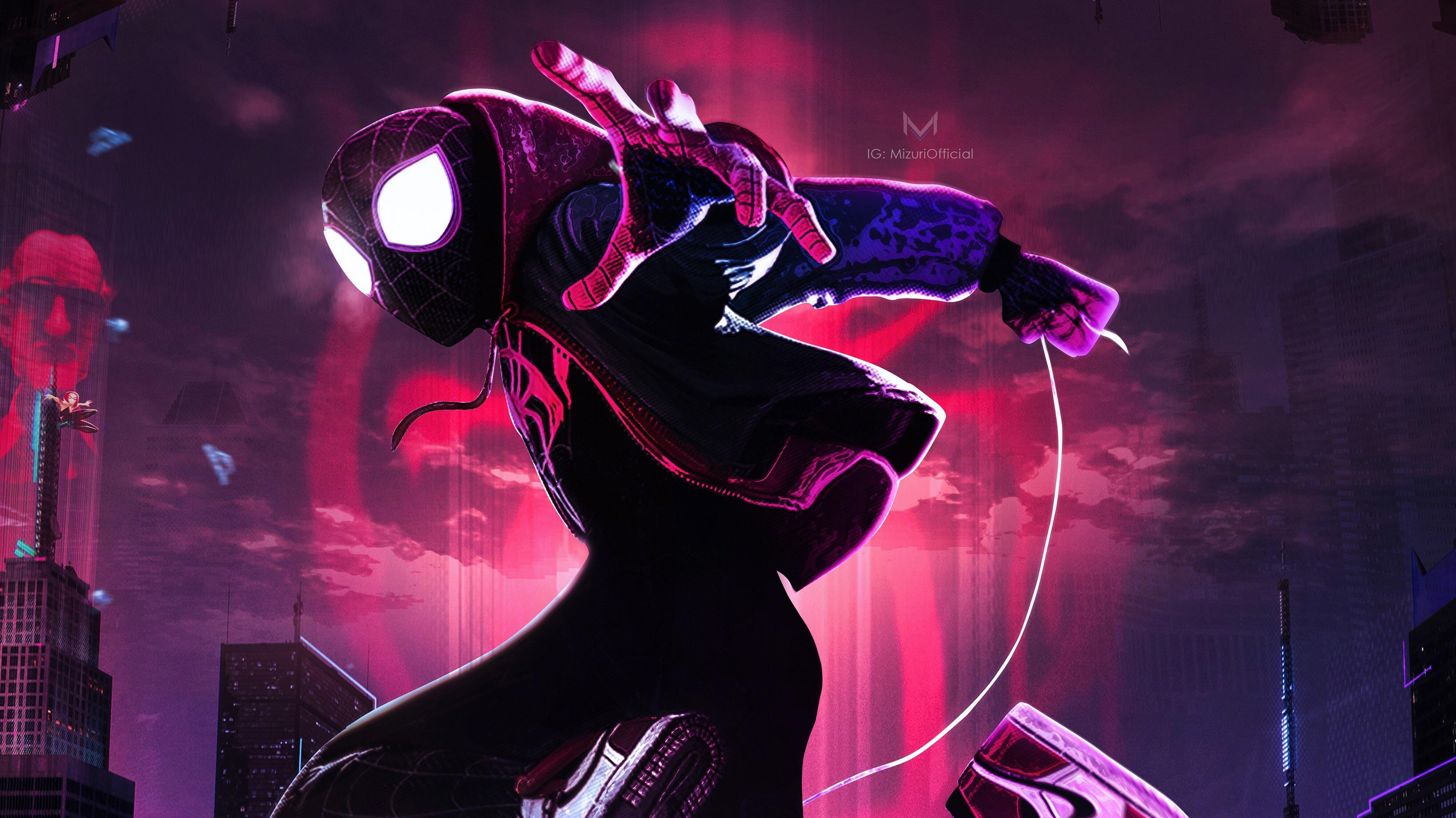 Marvel Comics Miles Morales Spider Man Spider Man Into The Spider Verse Superhero 3276x1842