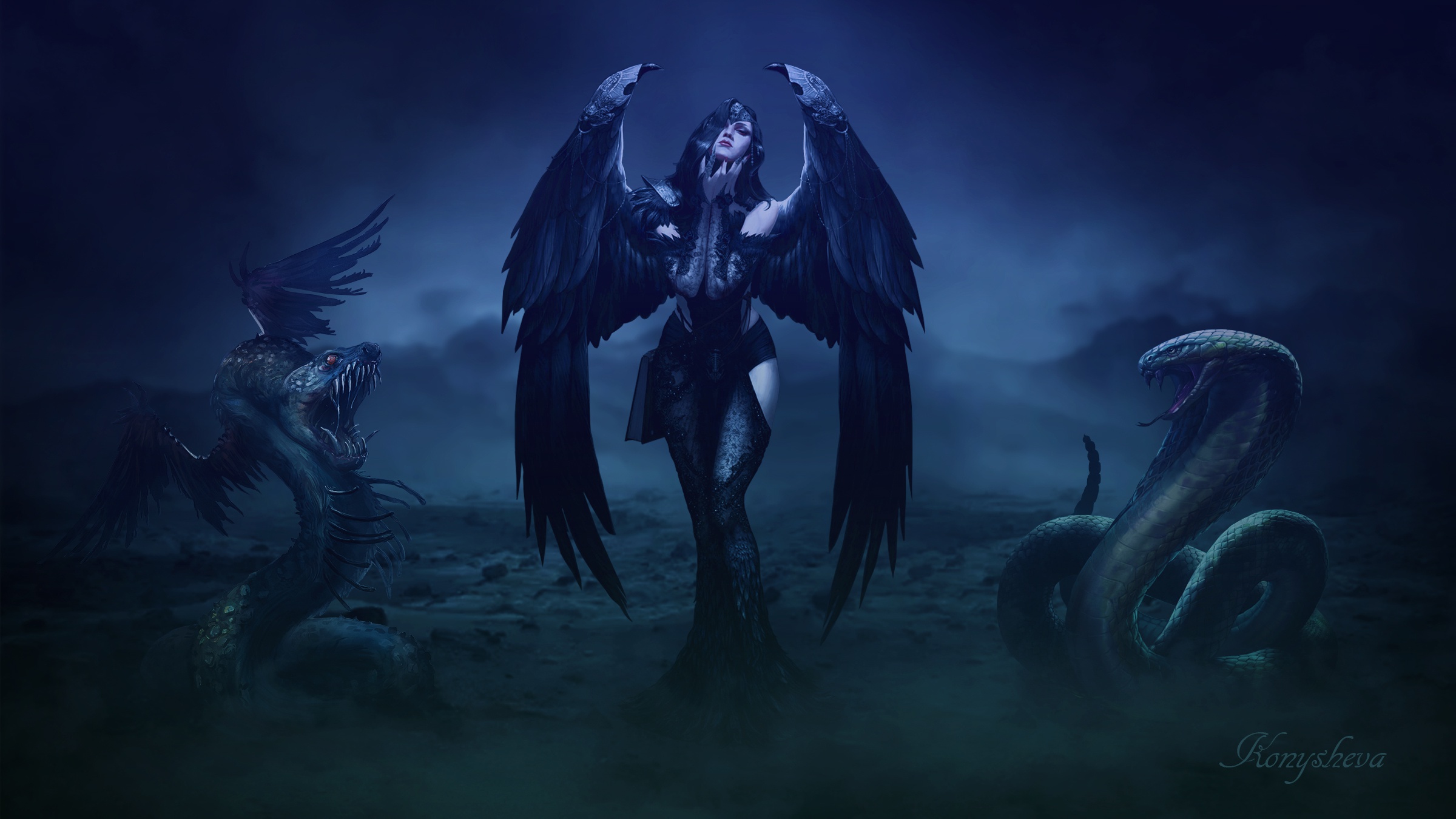 Angel Gothic Snake Wings 2400x1350