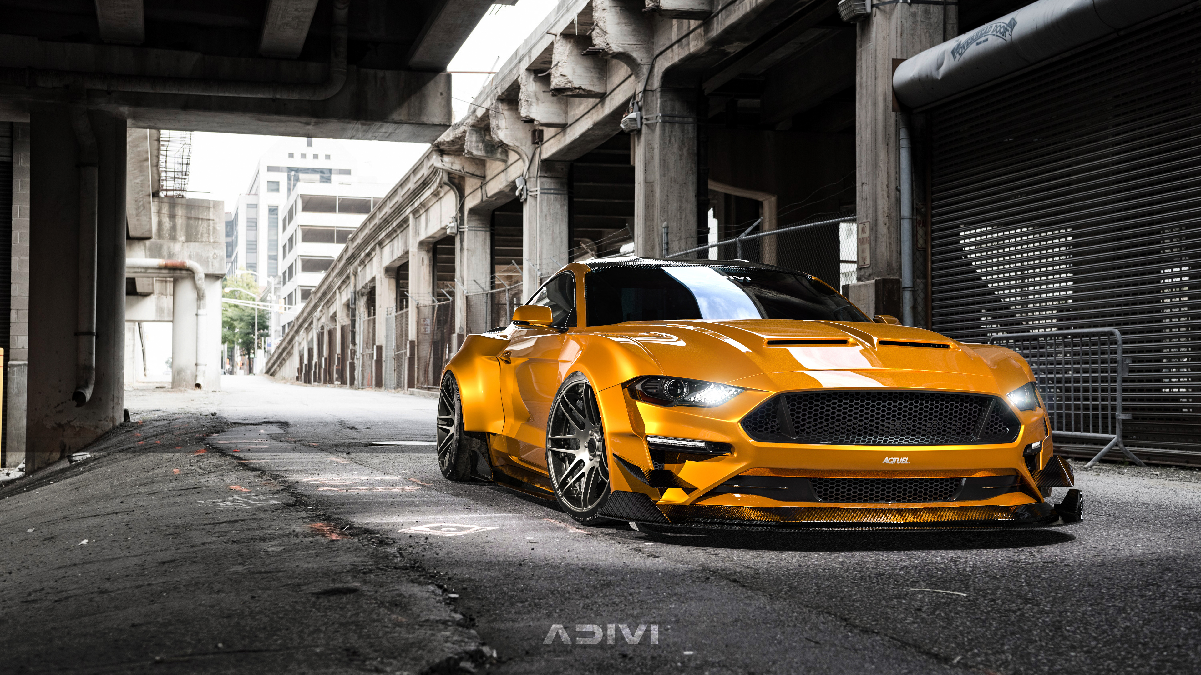 Ford Mustang Car Vehicle Yellow Cars Ford 3840x2160