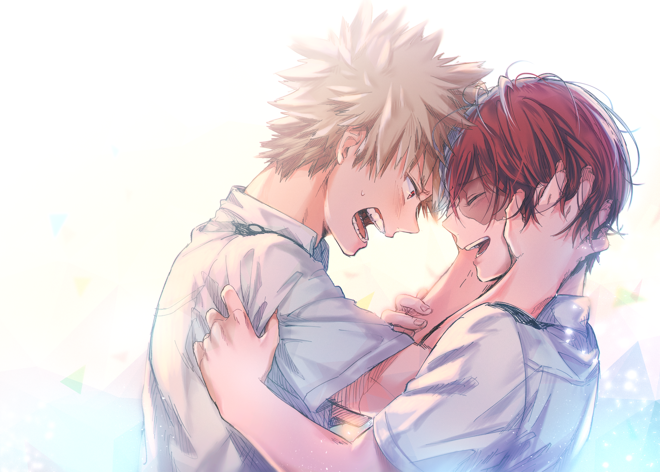 Katsuki Bakugou Shouto Todoroki Anime Boys Boku No Hero Academia 2250x1607