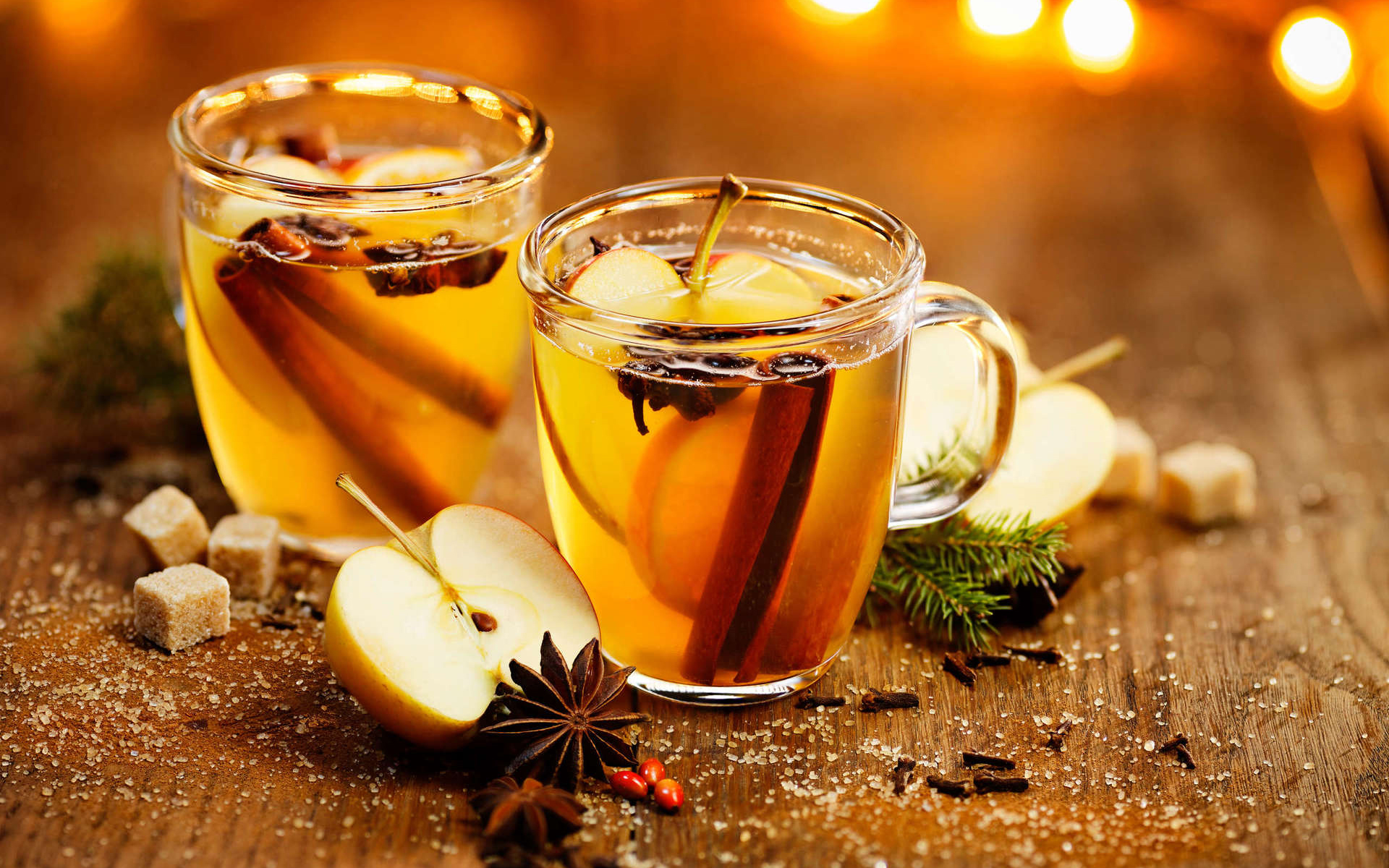 Apple Cinnamon Drink Mulled Wine Spices 1920x1200