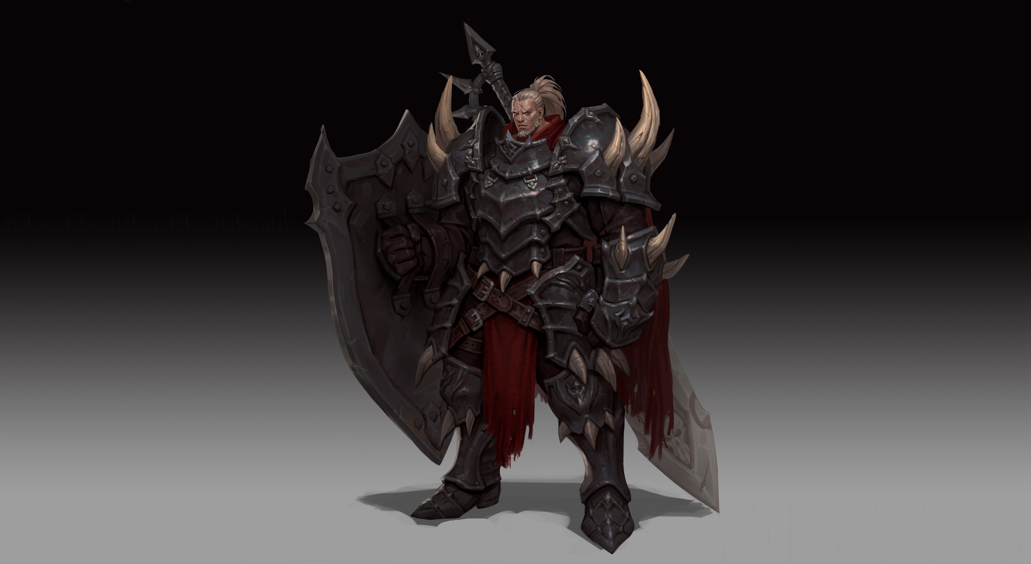 Armor Knight Man Shield Warrior 4200x2300