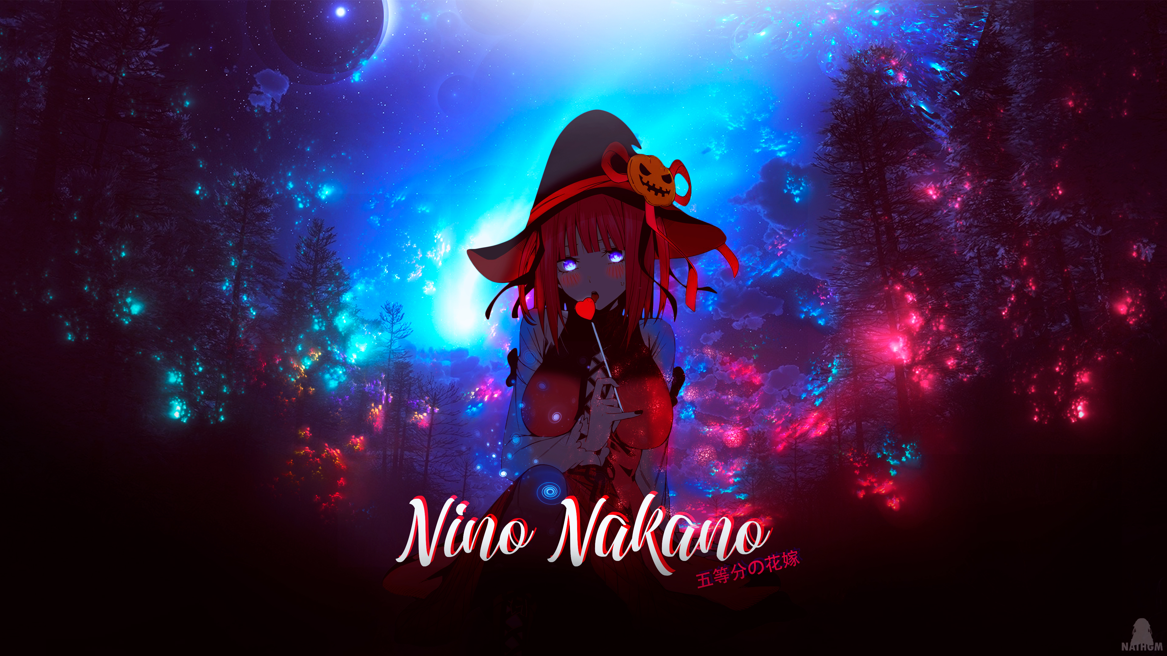 Nakano Nino 5 Toubun No Hanayome Anime Girls Manga Red Hyperdimension Neptunia Azul Anime Tv Series 3840x2160