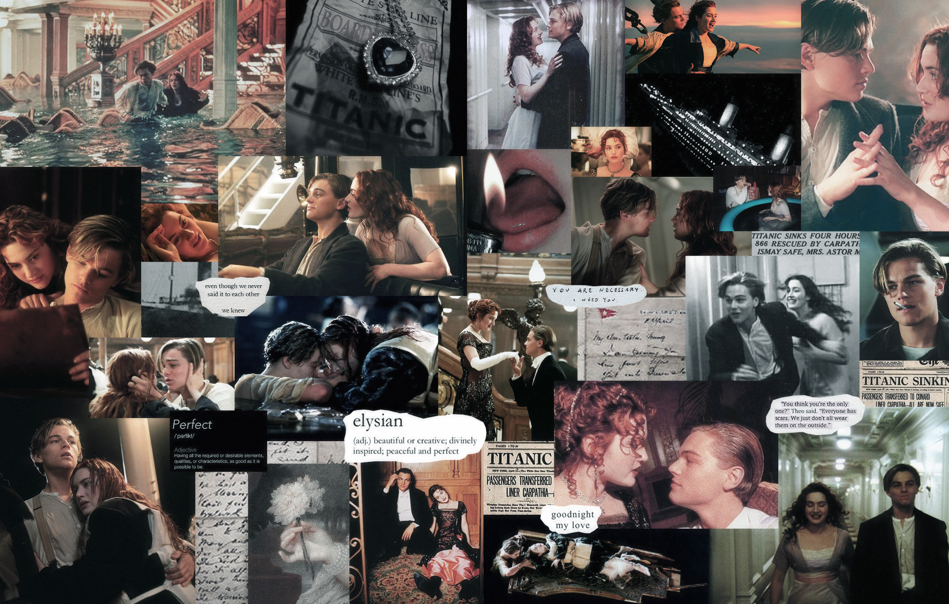 Titanic Leonardo DiCaprio Kate Winslet Movie Poster Wallpaper -  Resolution:3119x1988 - ID:1161153 