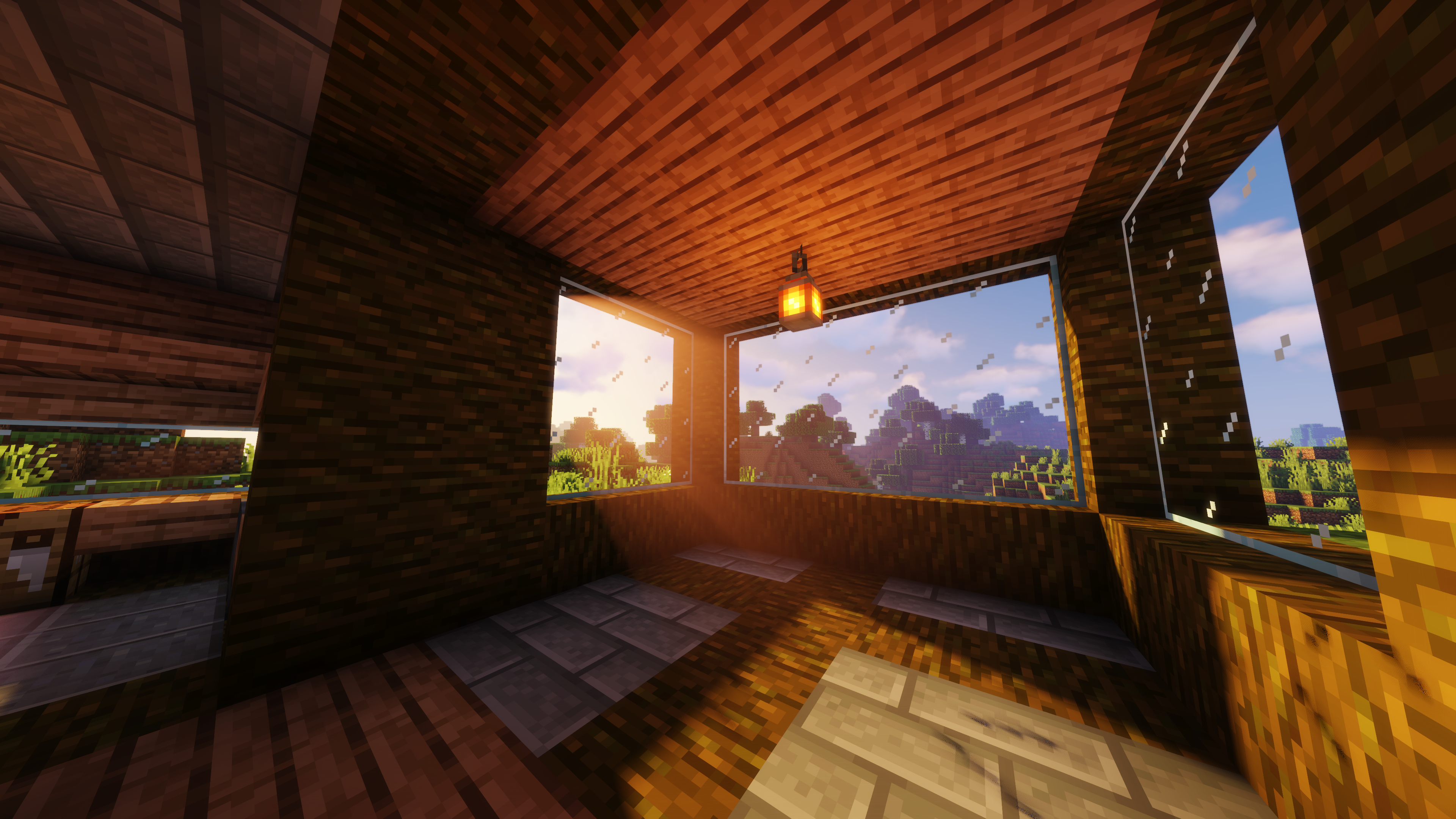 Minecraft Shaders Sun Rays Forest 3840x2160