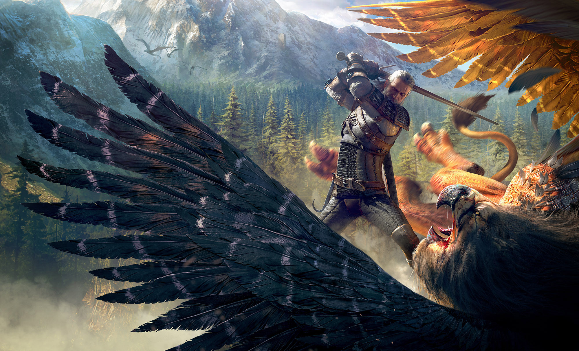 Bartlomiej Gawel Artwork Geralt Of Rivia The Witcher Video Game Art ArtStation Digital Painting Digi 2000x1214