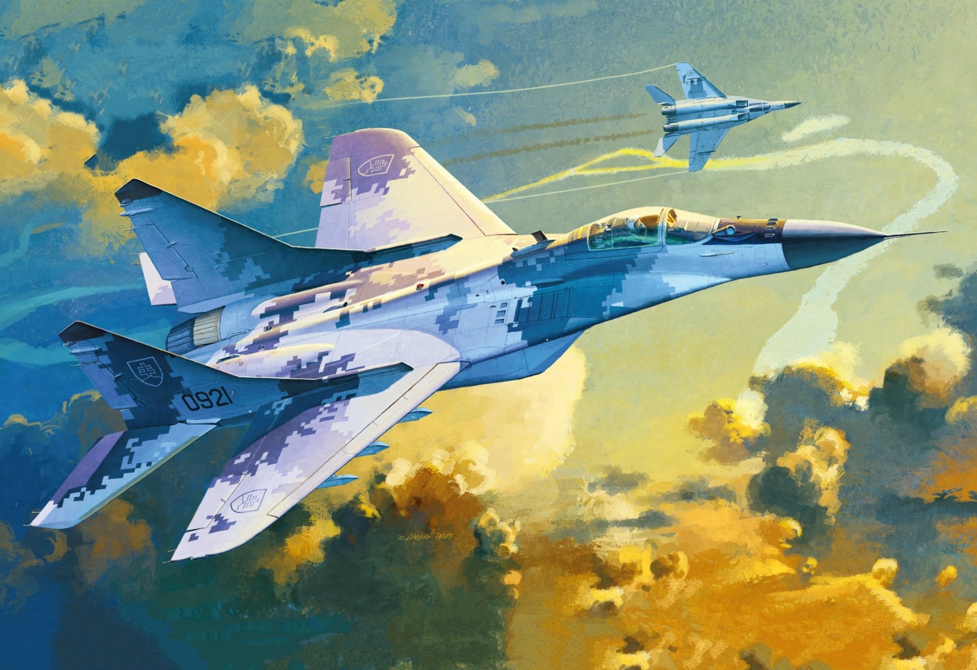 Mig 29 Slovak Air Force Artwork Mikoan MiG 29 Military Aircraft Aircraft 1920x1316