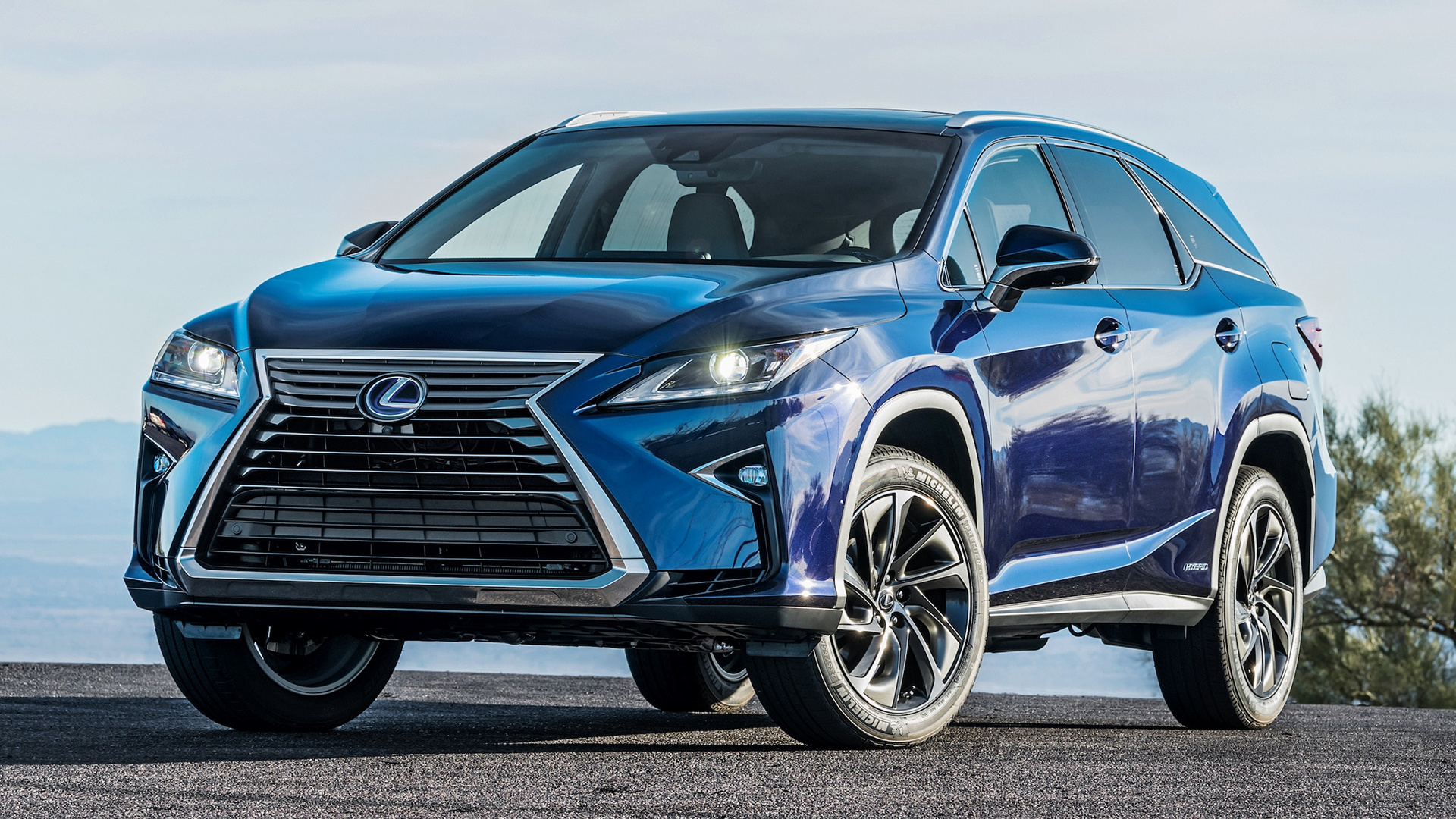 Blue Car Car Crossover Car Hybrid Car Lexus Rx 450hl Luxury Car Mid Size Car Suv 1920x1080